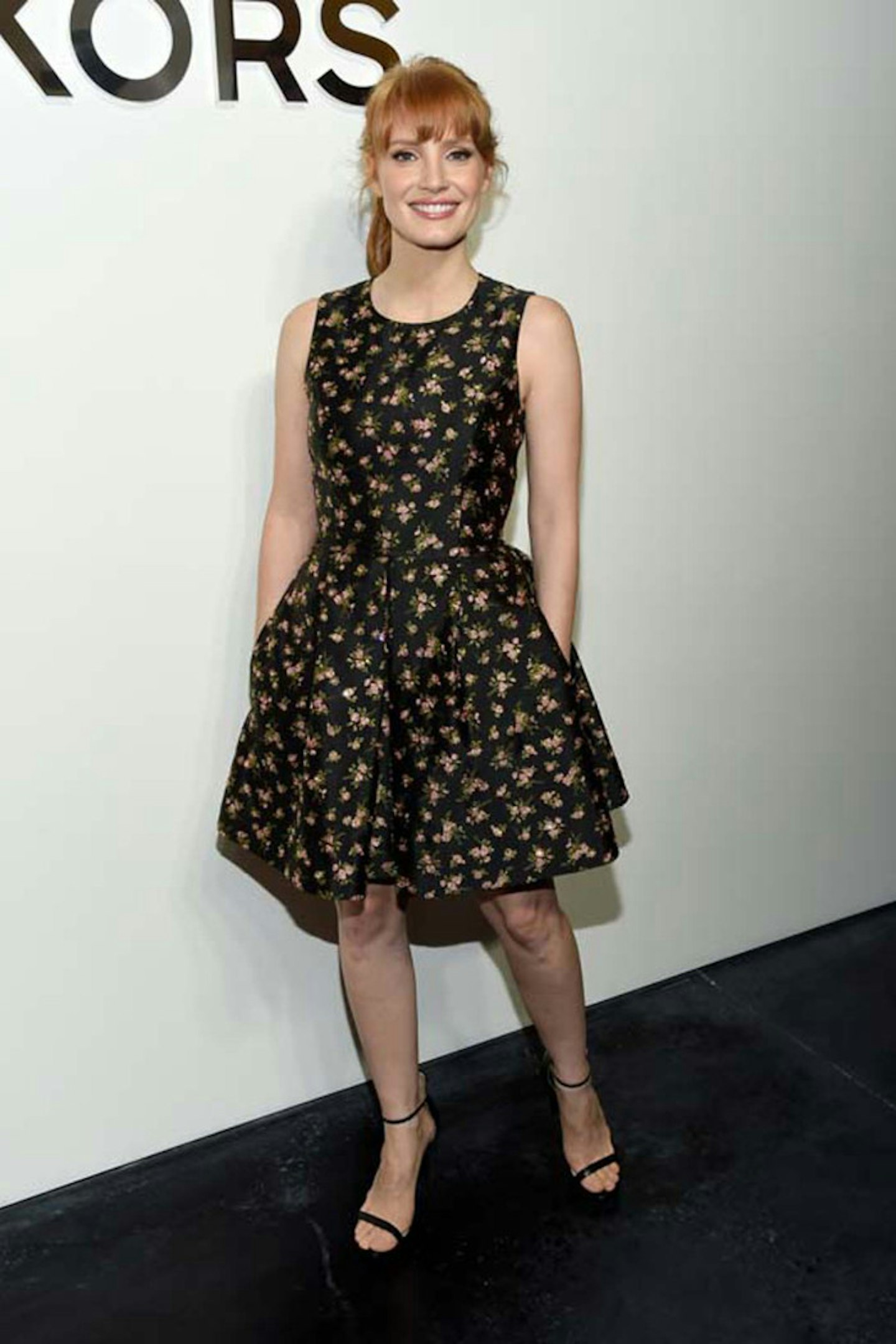 Jessica Chastain at Michael Kors