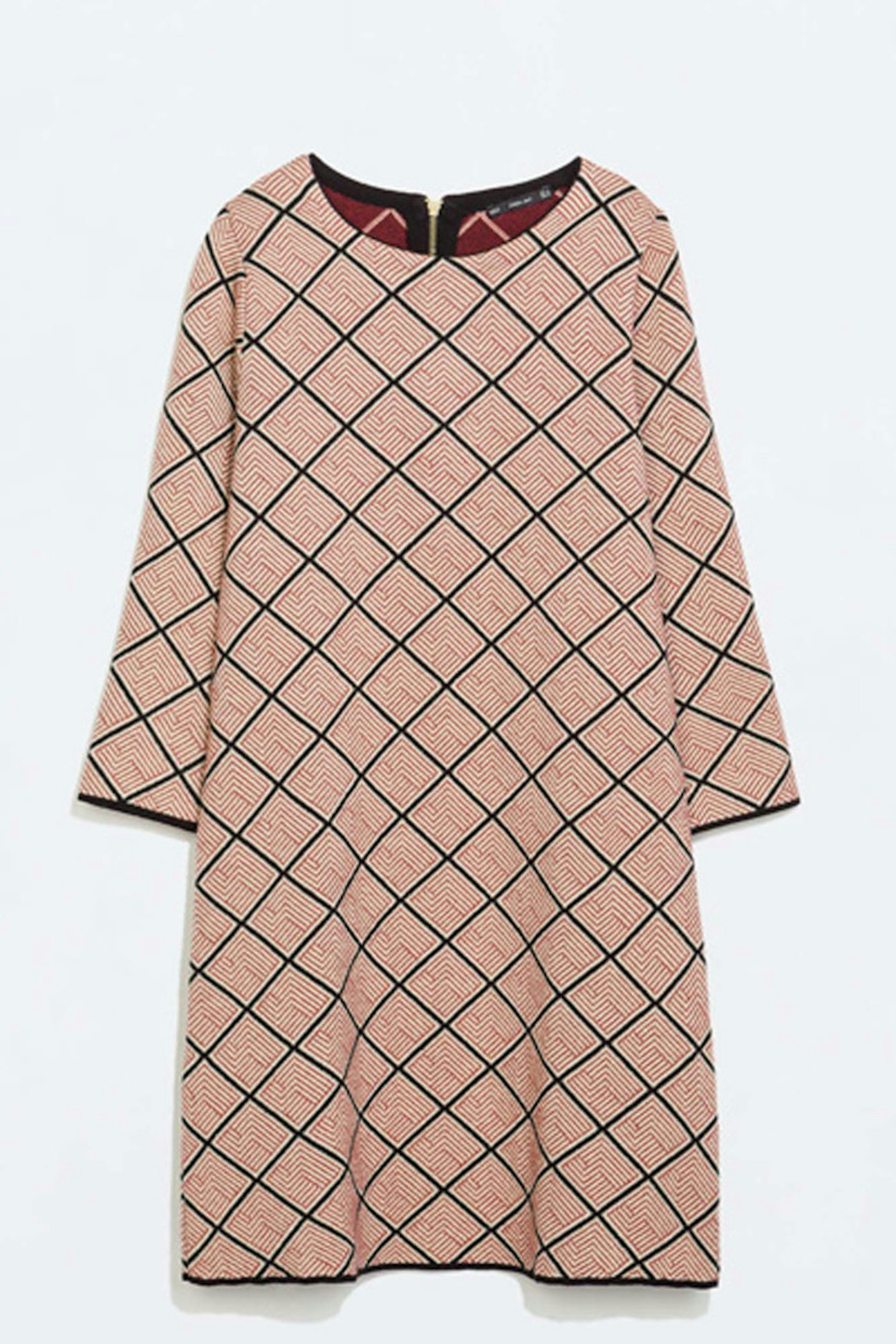 48. Jaquared Dress, £39.99, Zara