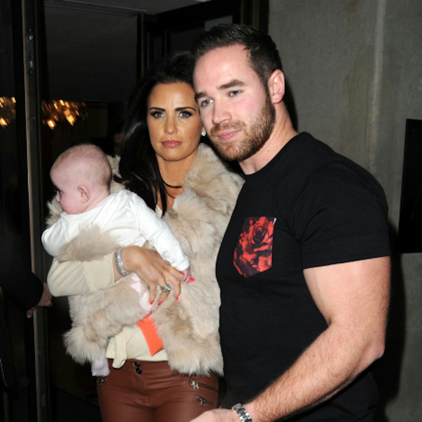 Katie P with husband Kieran Hayler and their daughter Bunny