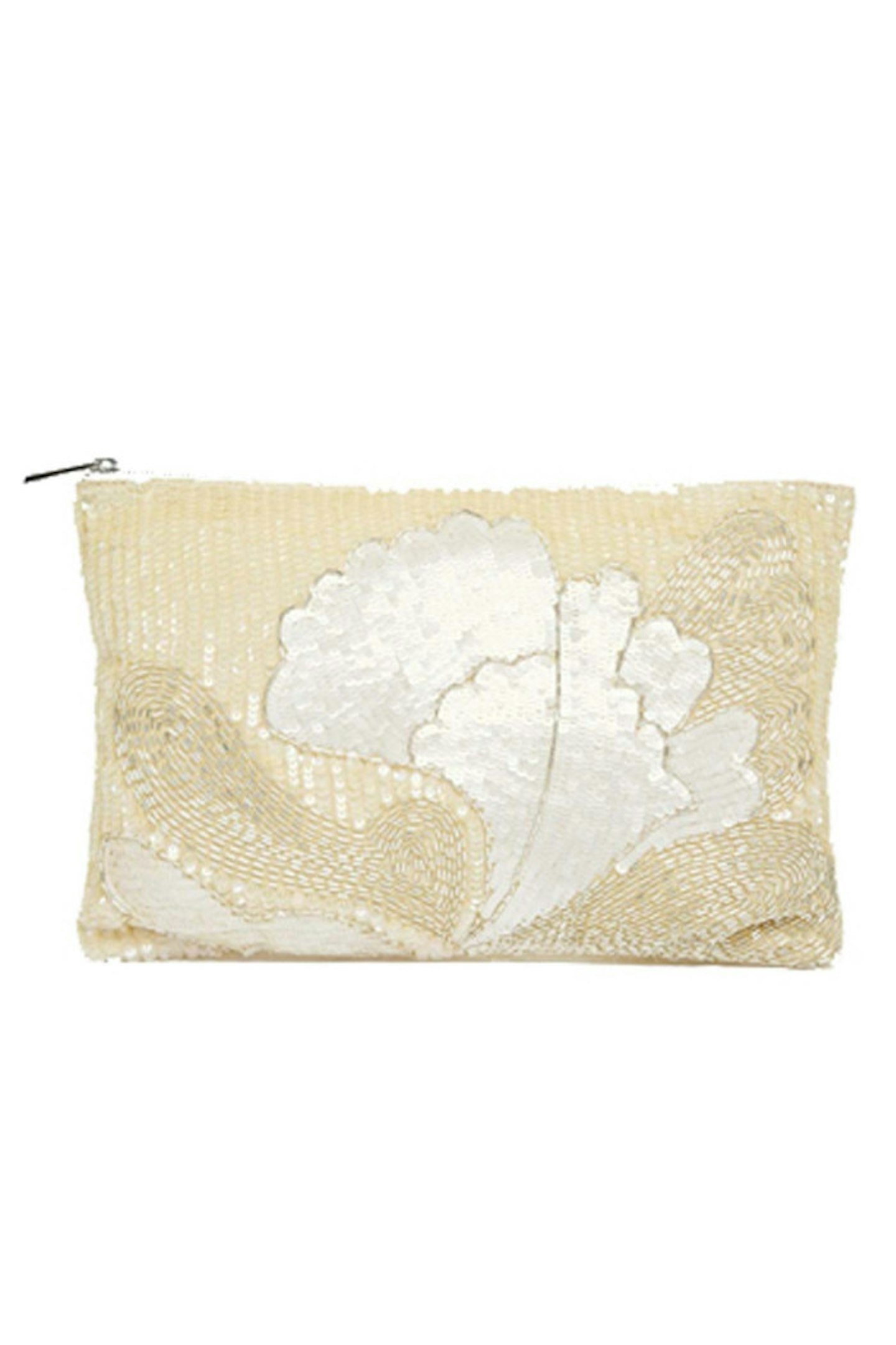 40. Floral embellished clutch, £40, Asos