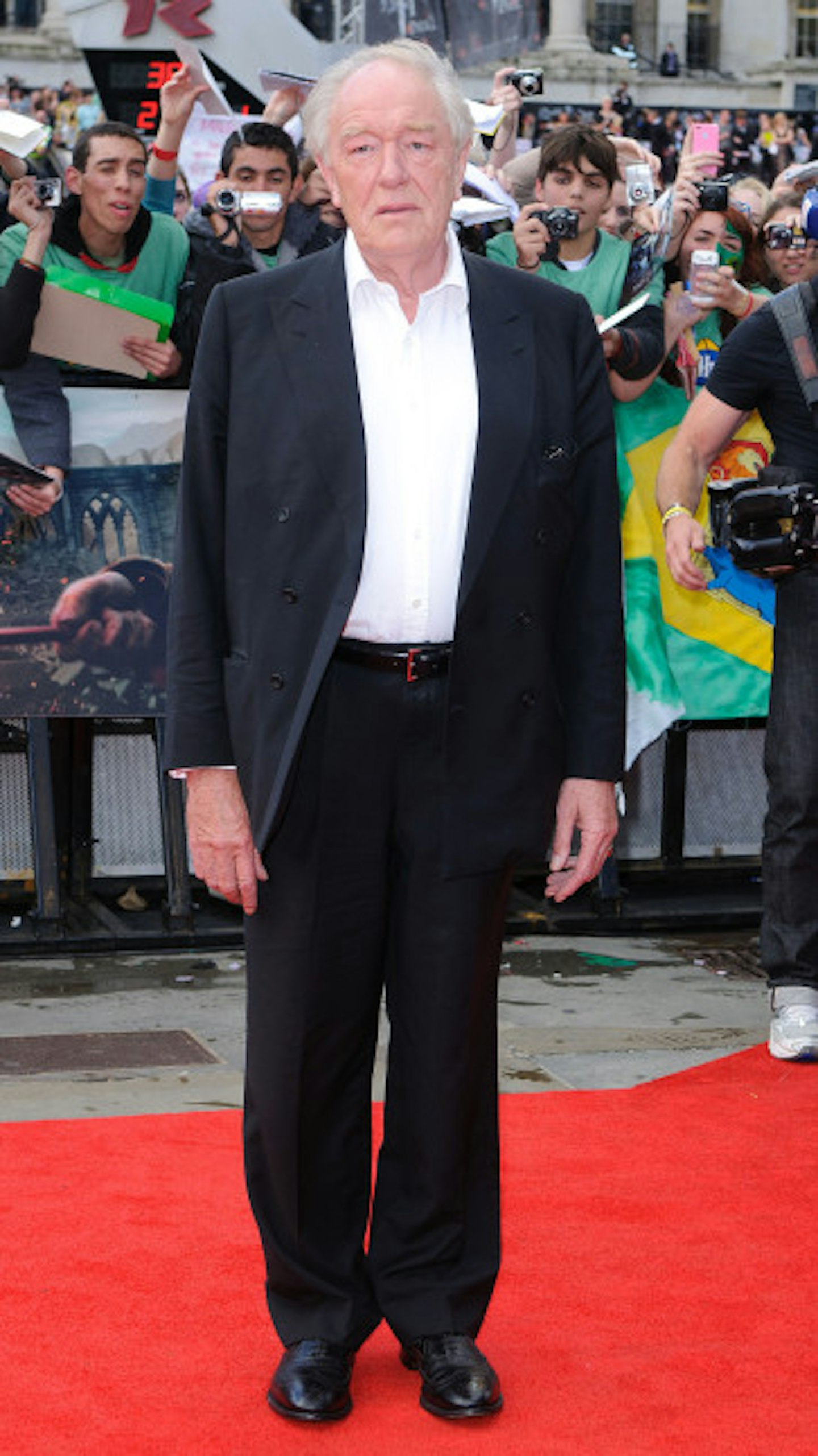 Sir Michael Gambon on the red carpet
