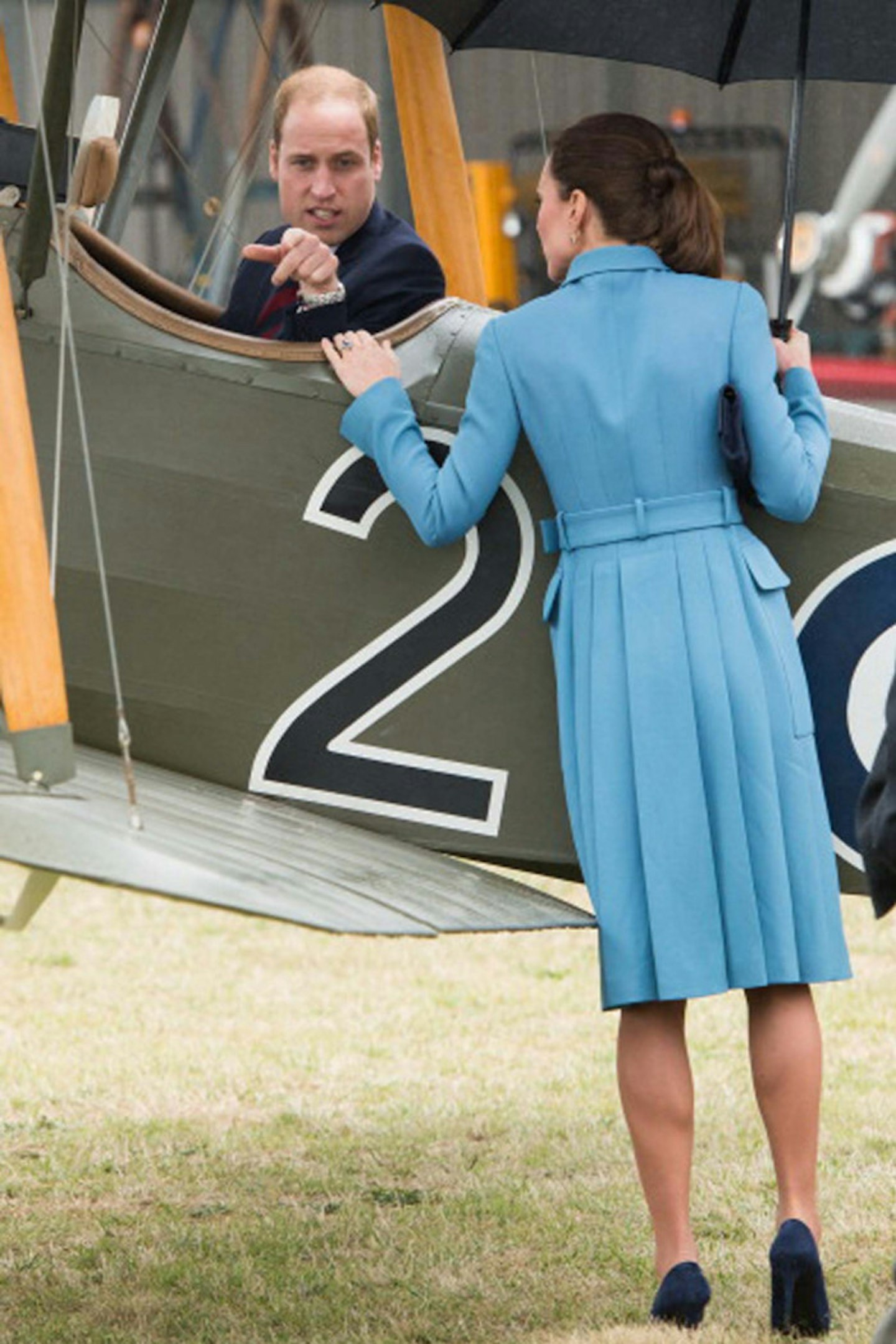 52-51. The royal couple at a War Memorial in Seymour Square in Blenheim, New Zealand in April 2014