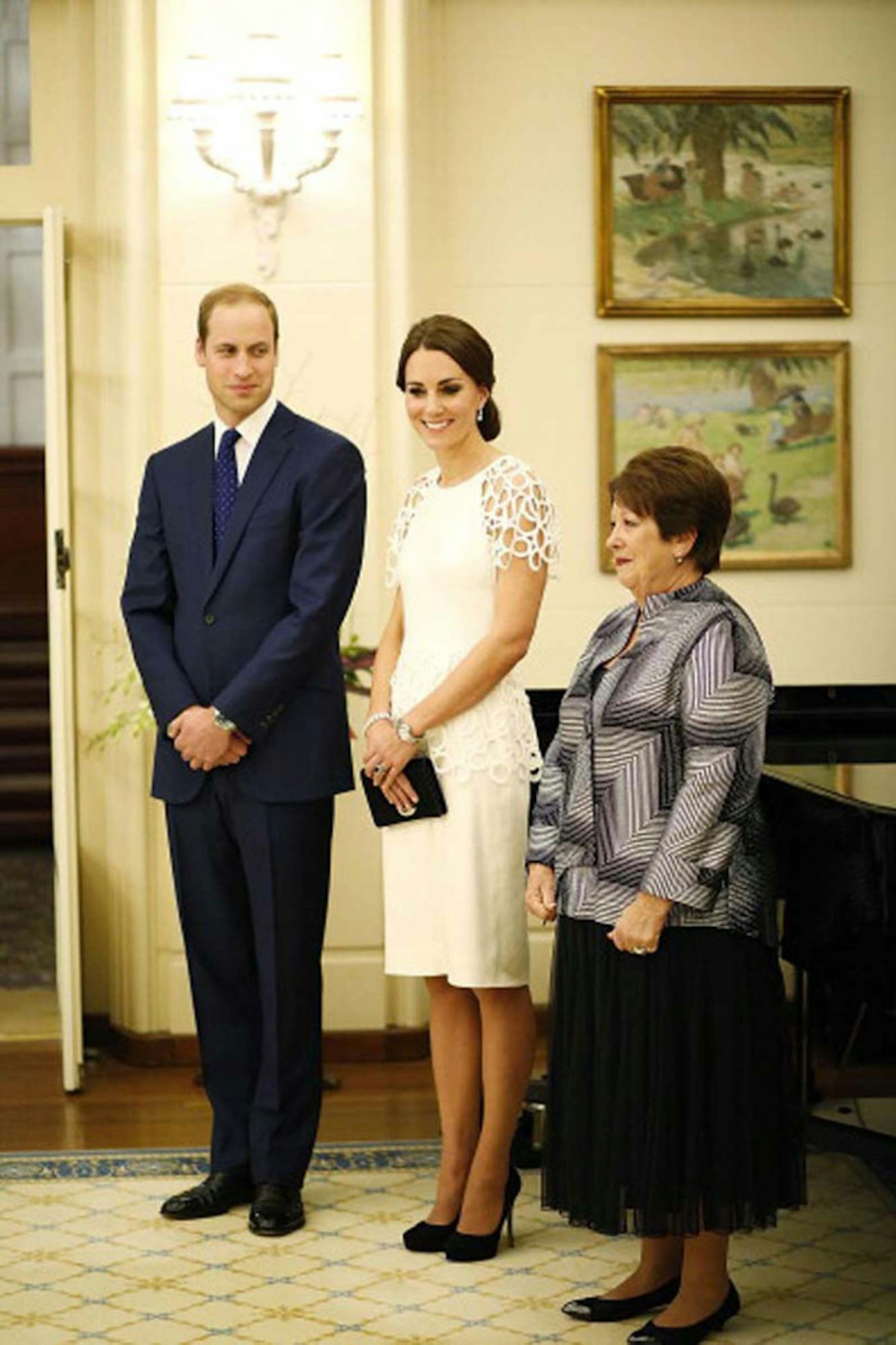 The Duchess of Cambridge in Lela Rose in Canberra, 24 April 2014