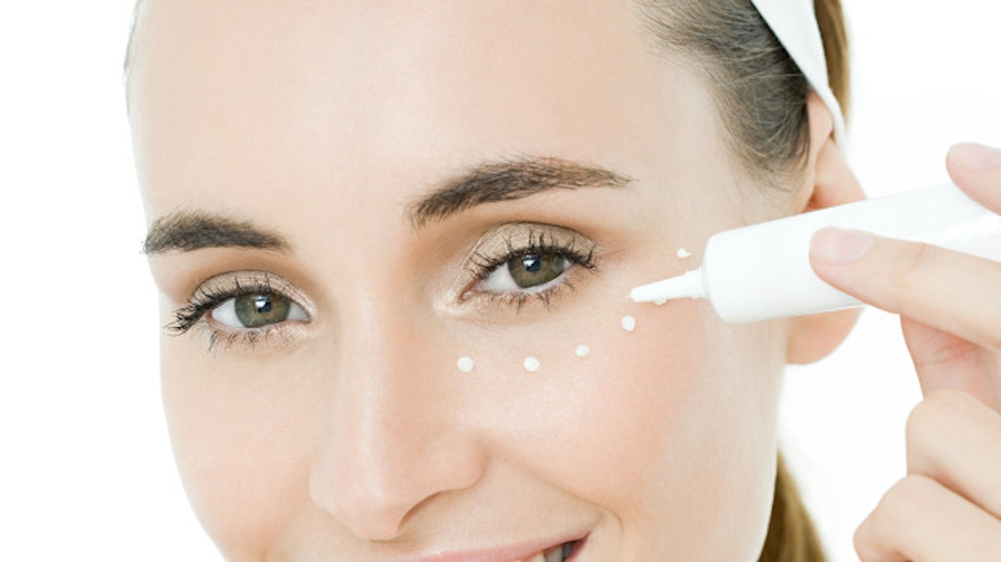 Use an undereye serum or moisturiser, to reduce puffiness