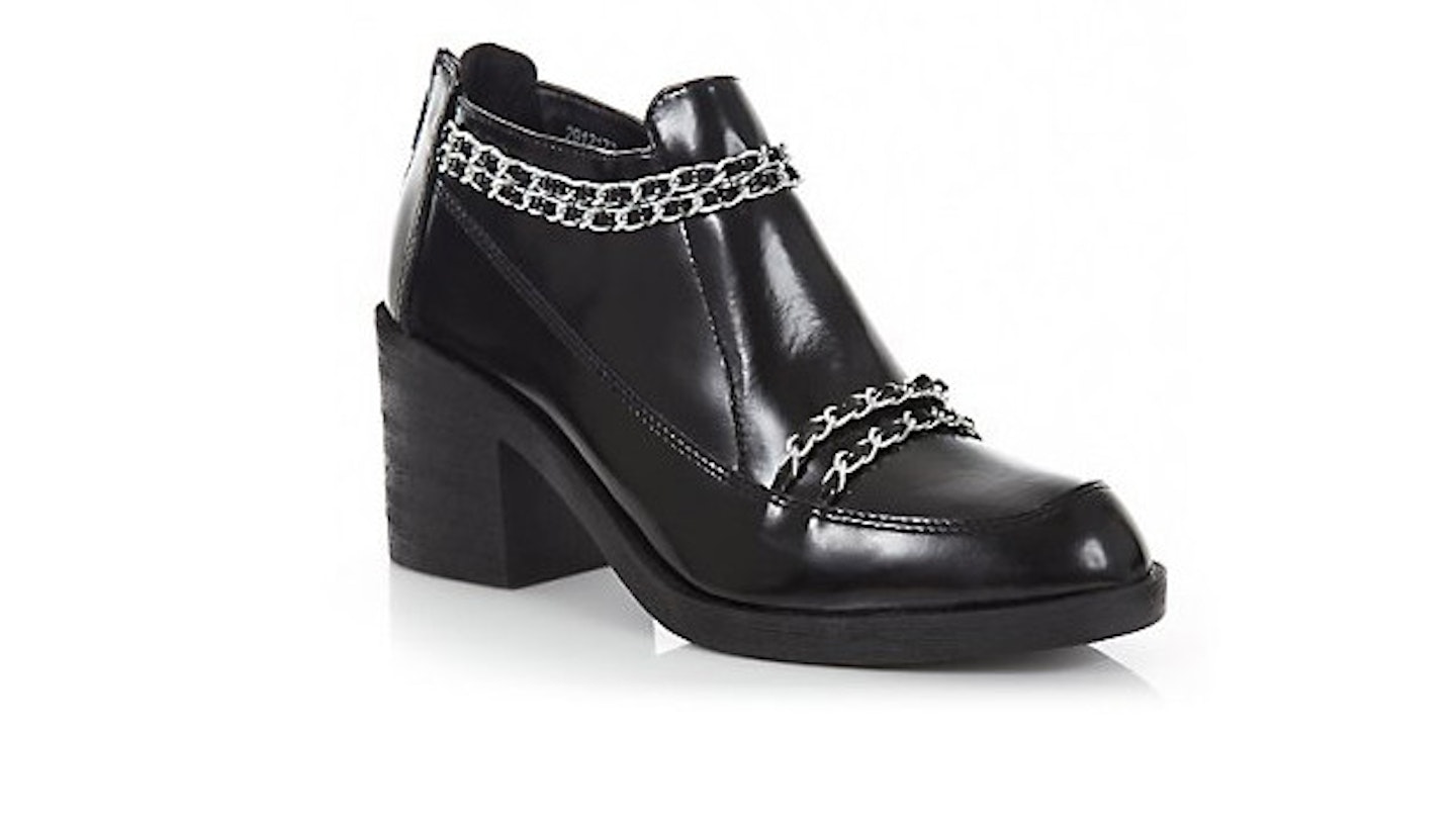 New Look's Leather Chain Boots