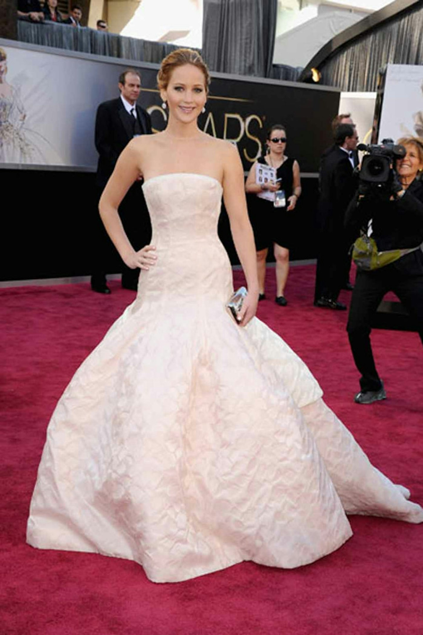 Jennifer Lawrence style dior couture dress