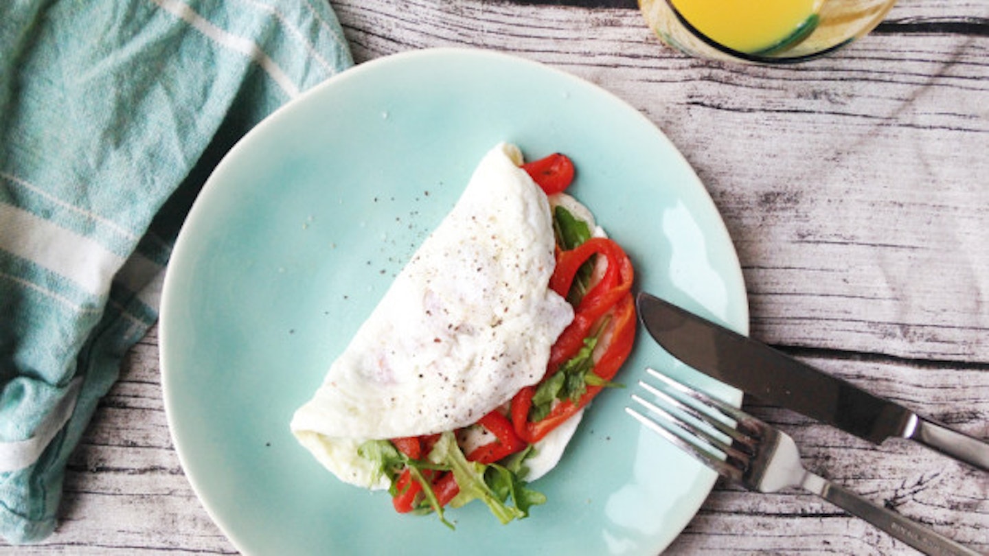 Make A Healthy 90 Calorie Egg White Omelette In 2 Minutes Flat