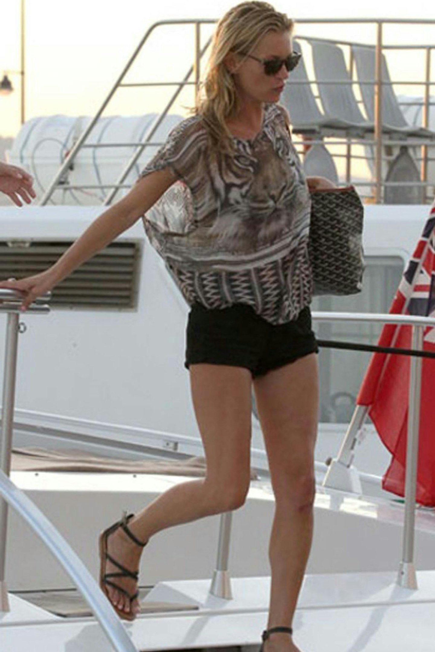 Kate Moss in St Tropez, August 2012