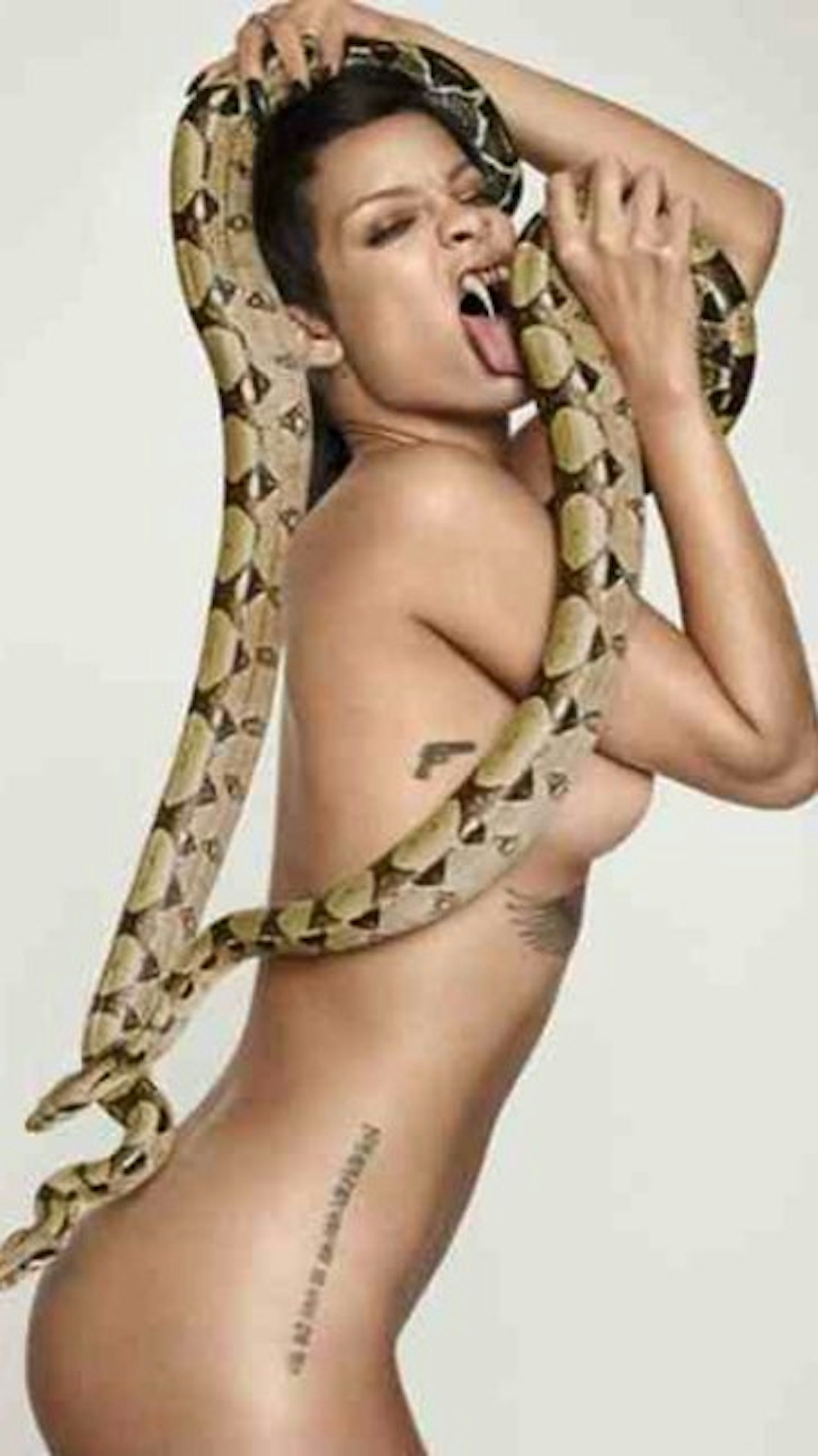 RiRi posed naked for GQ recently