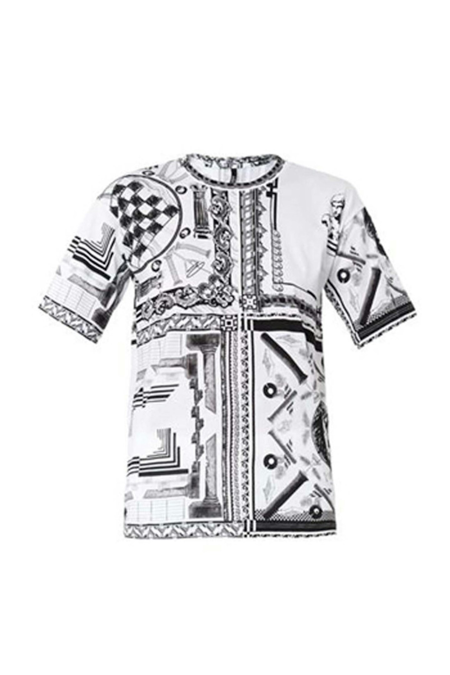 23. Iconic contrast-print t-shirt, £210, Anthony Vaccarello X Versus Versace at Matches