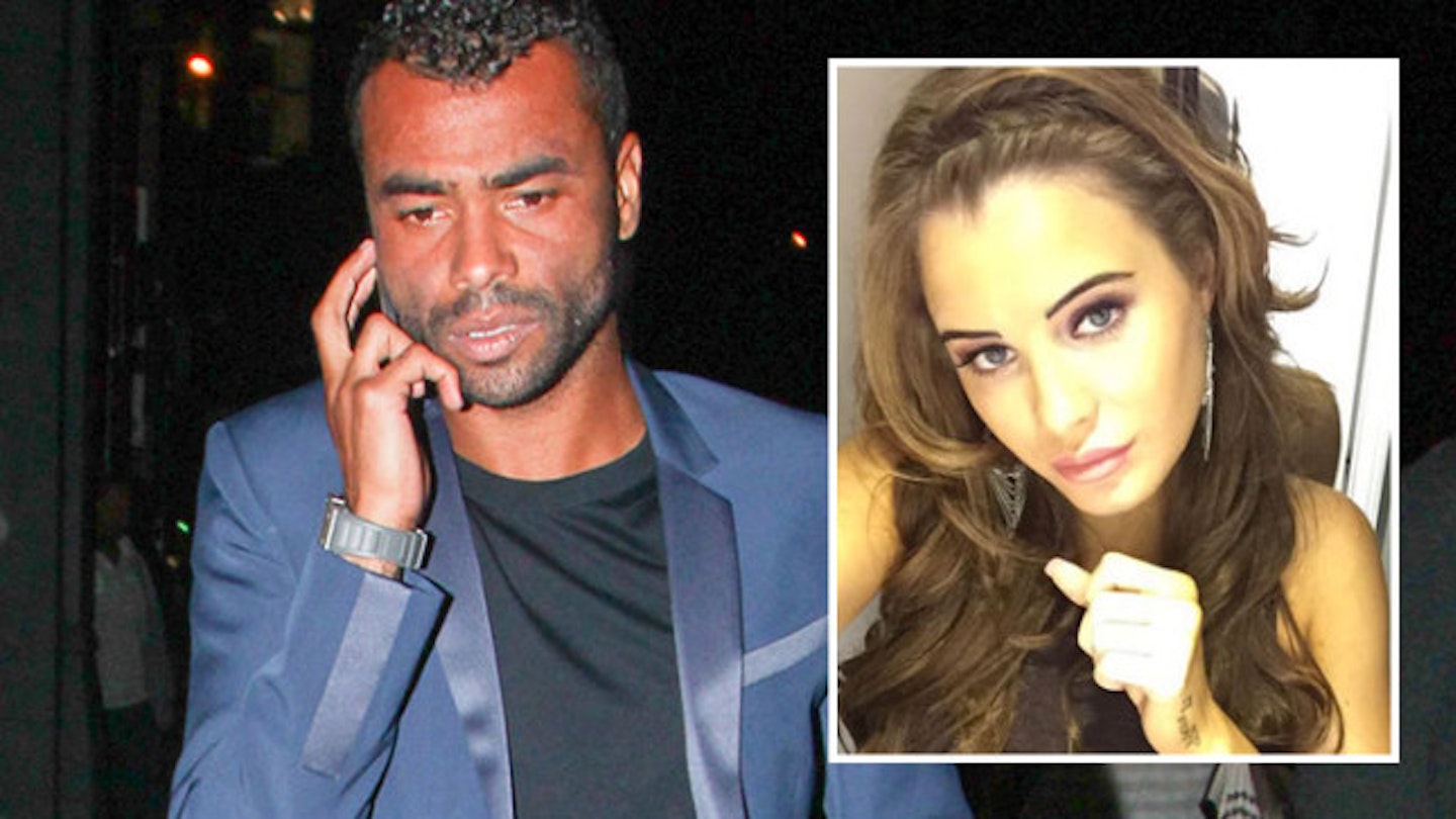 Ashley Cole punched in face by furious Playboy model after he has sex with her twin