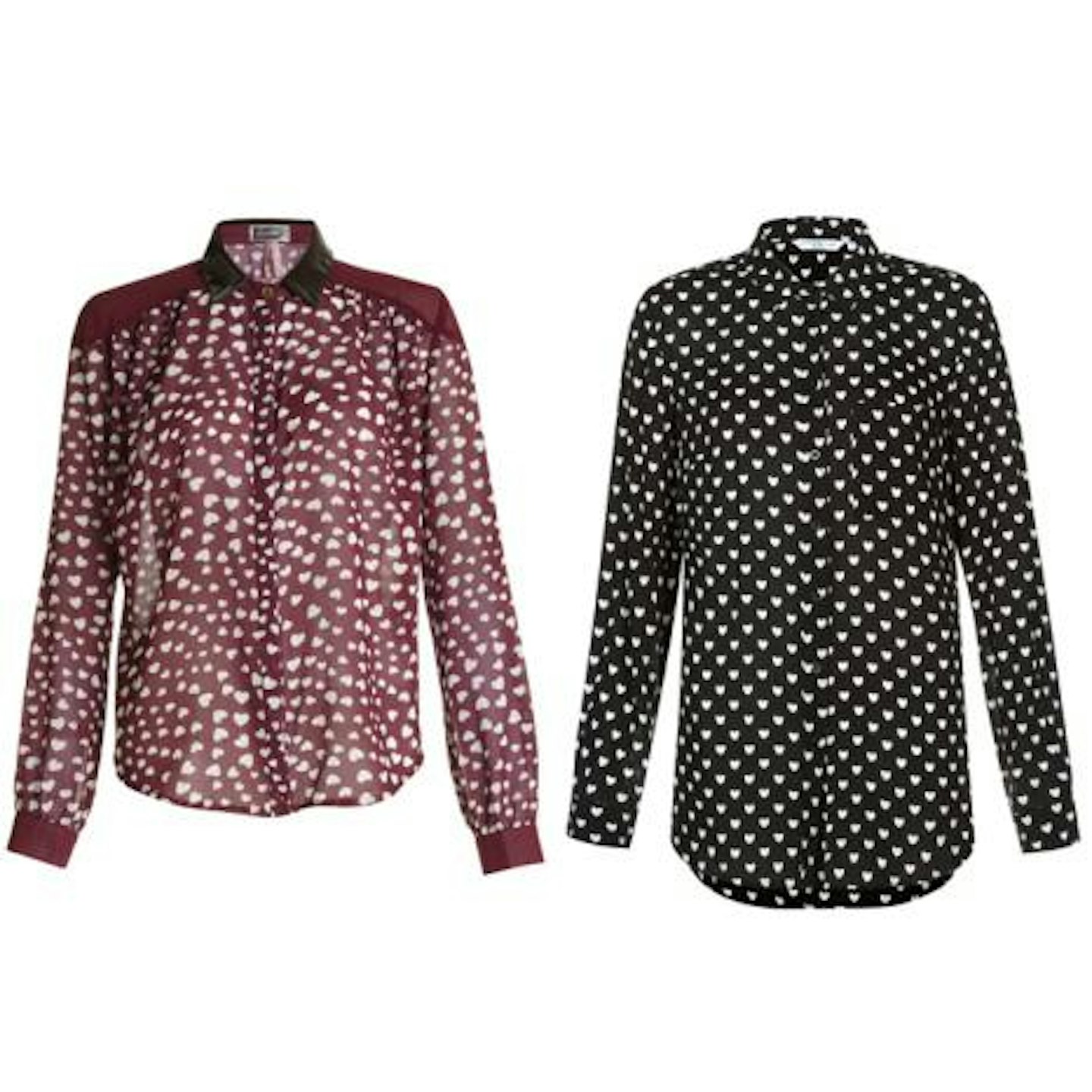 From left to right: Lipsy and New Look shirts