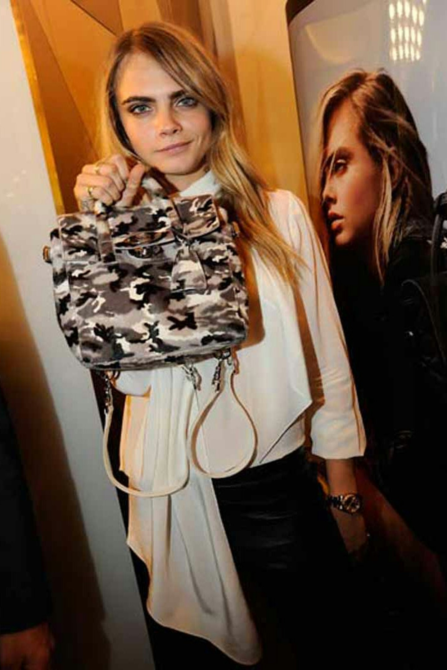 Cara Delevingne at Mulberry and Refinery29 Cara Delevingne collection launch
