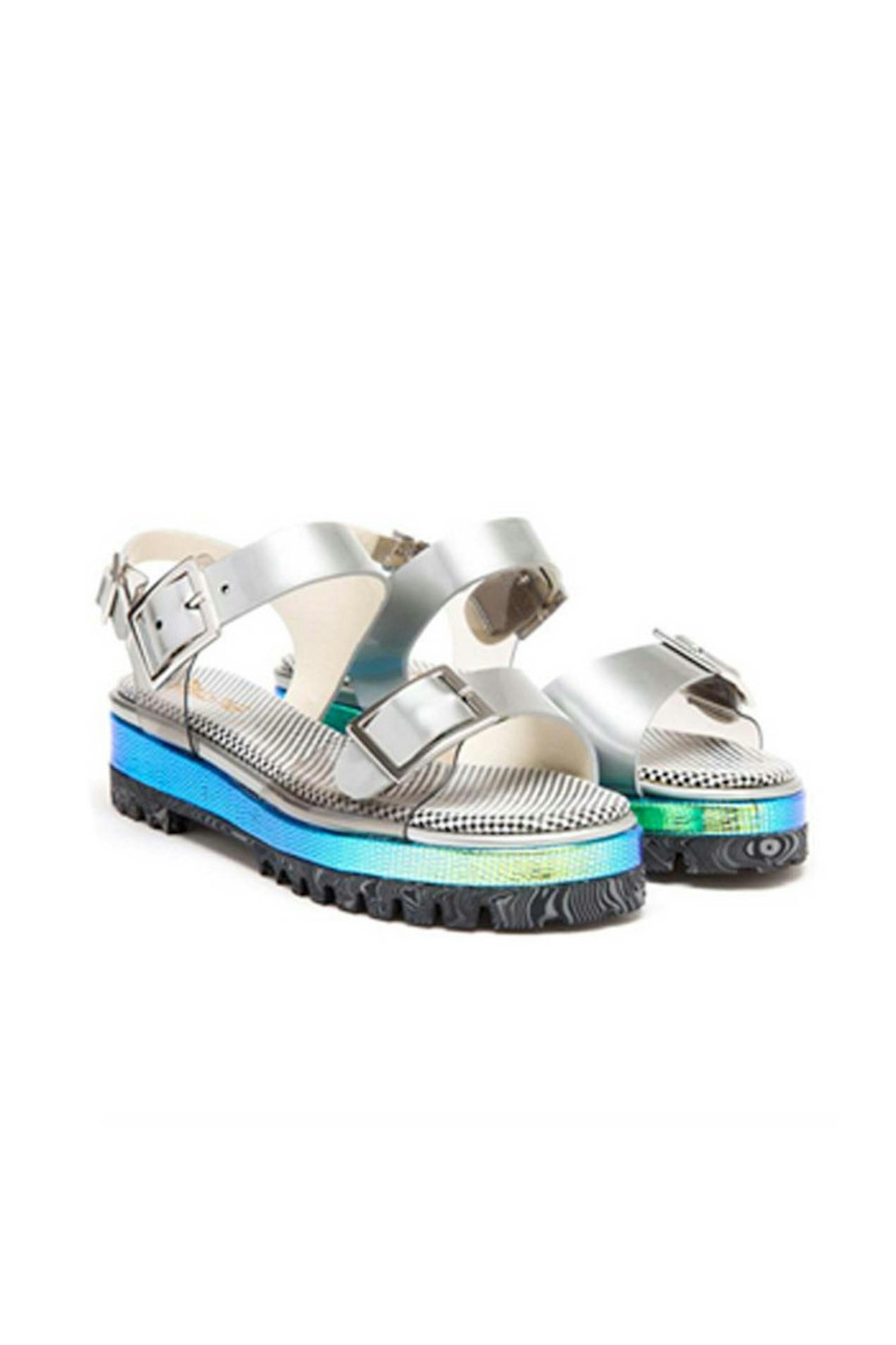 16. Holographic chunky tread sandal, £525, Pollini at Browns