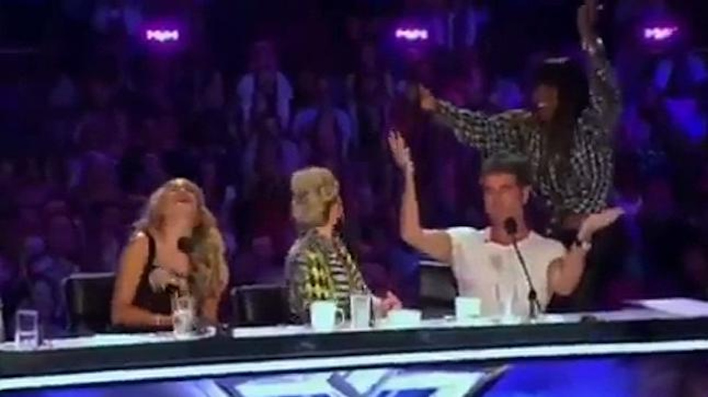 Simon joked he should sign himself