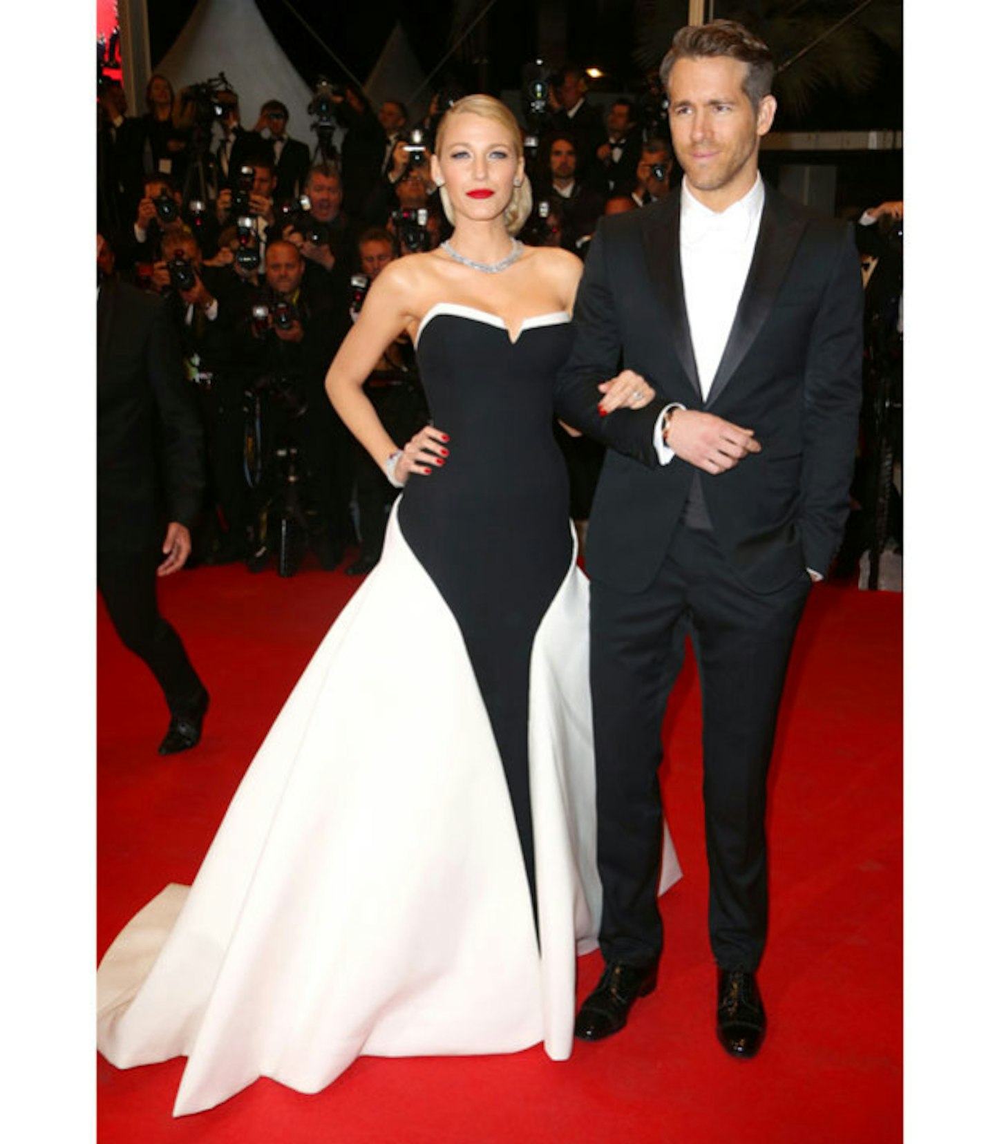 With hubby Ryan Reynolds in Cannes 2014
