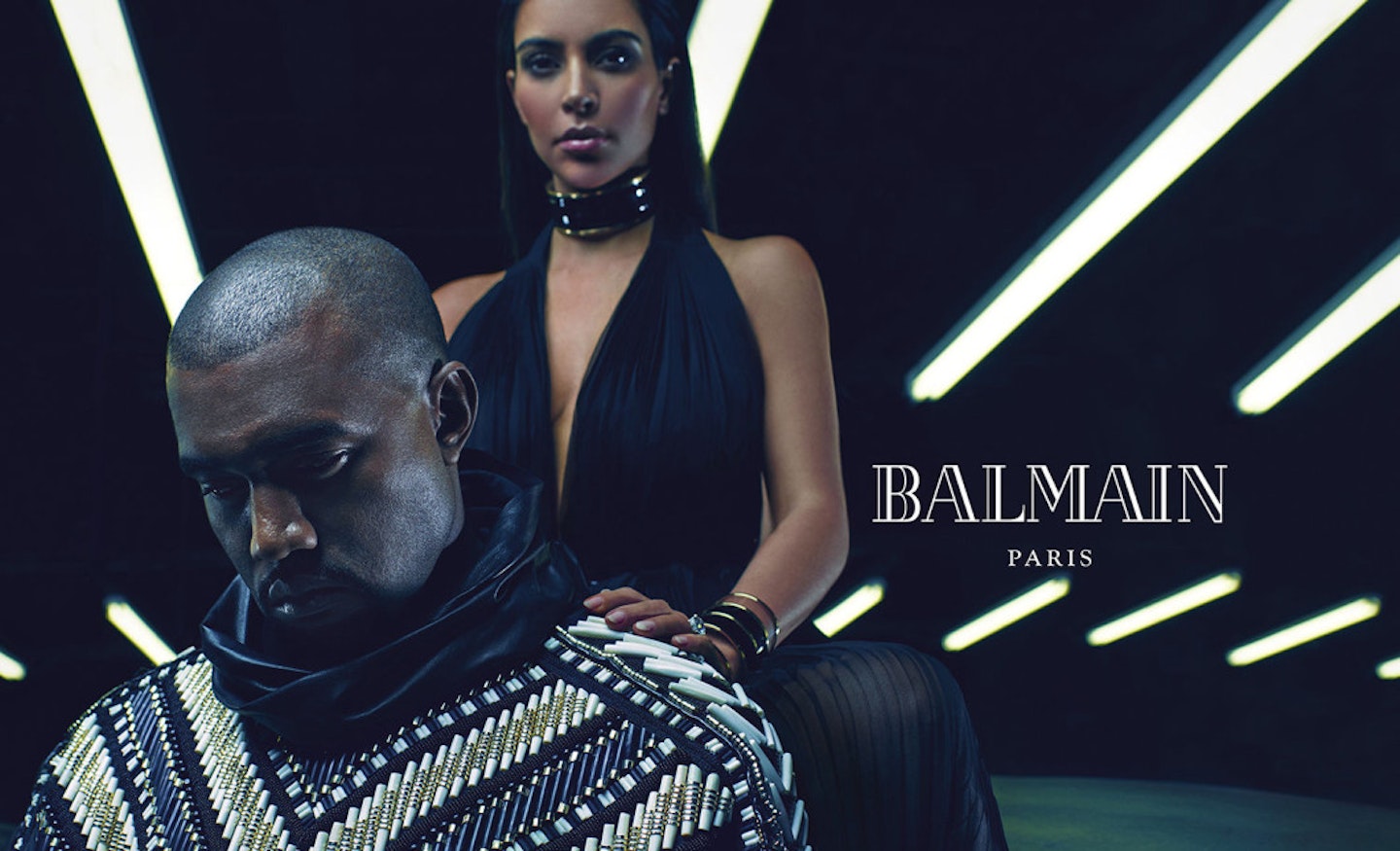 Kim and Kanye for Balmain