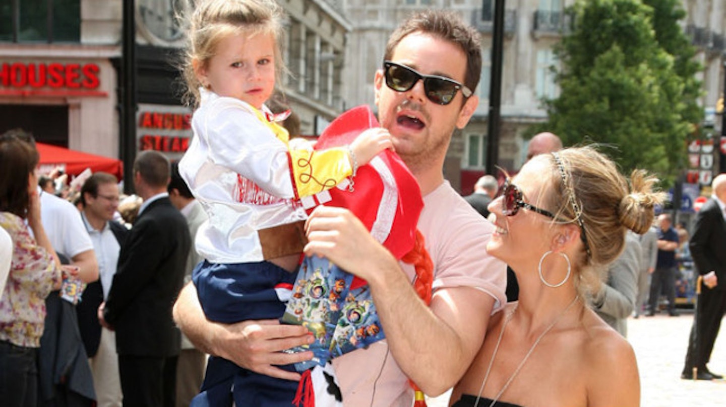 Danny Dyer and Jo Mas with their younger daughter