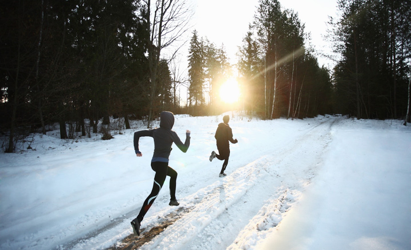 This is not what a Winter morning run really looks like... [Getty]