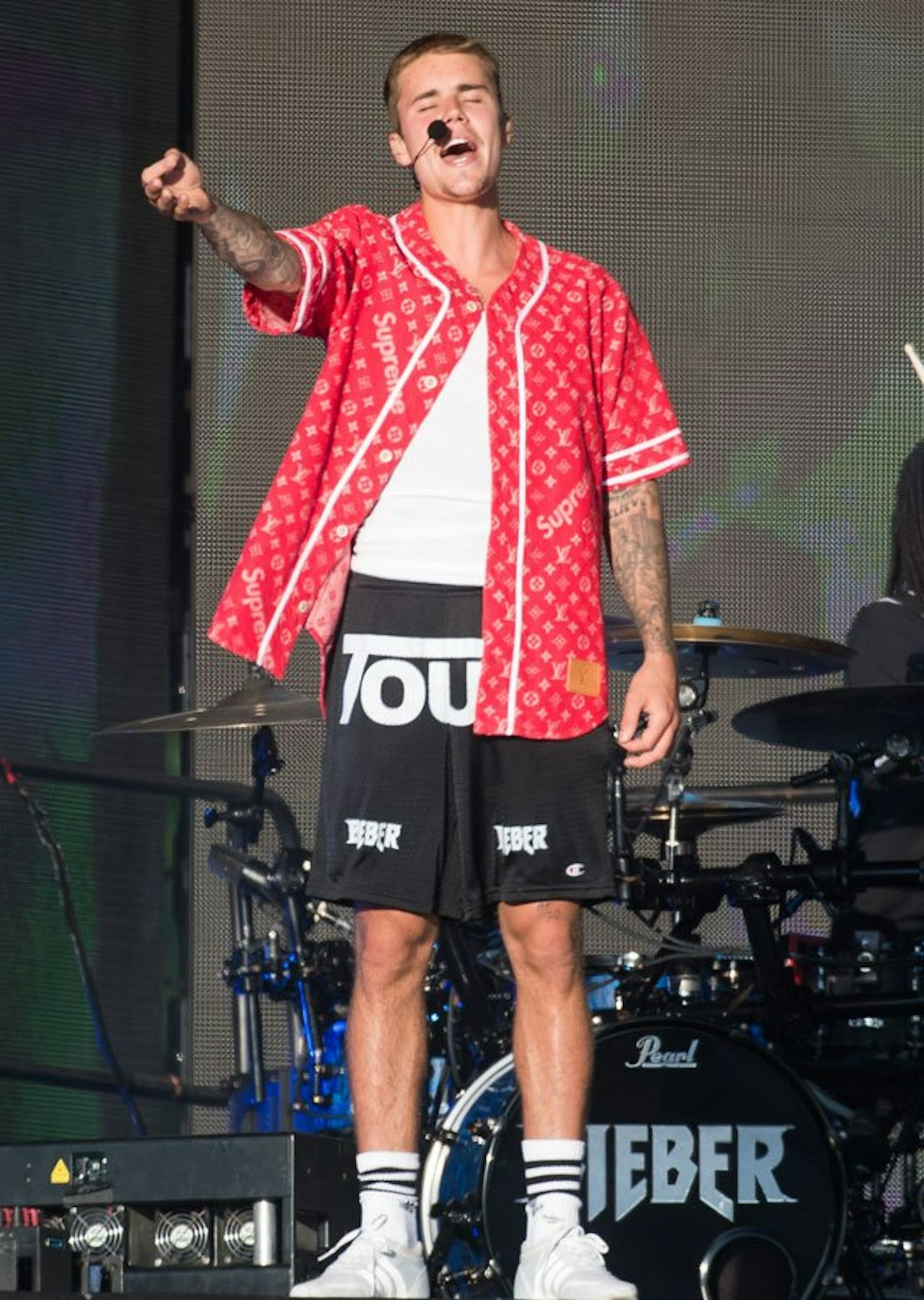 Justin Bieber, 2 Chainz, and Celine Dion (?!) Are All Wearing Louis Vuitton  x Supreme right now