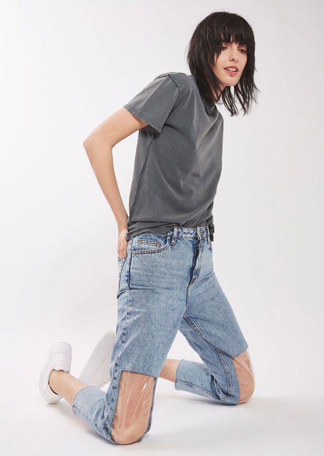 Topshop Clear-Windowed Mom Jeans | Grazia