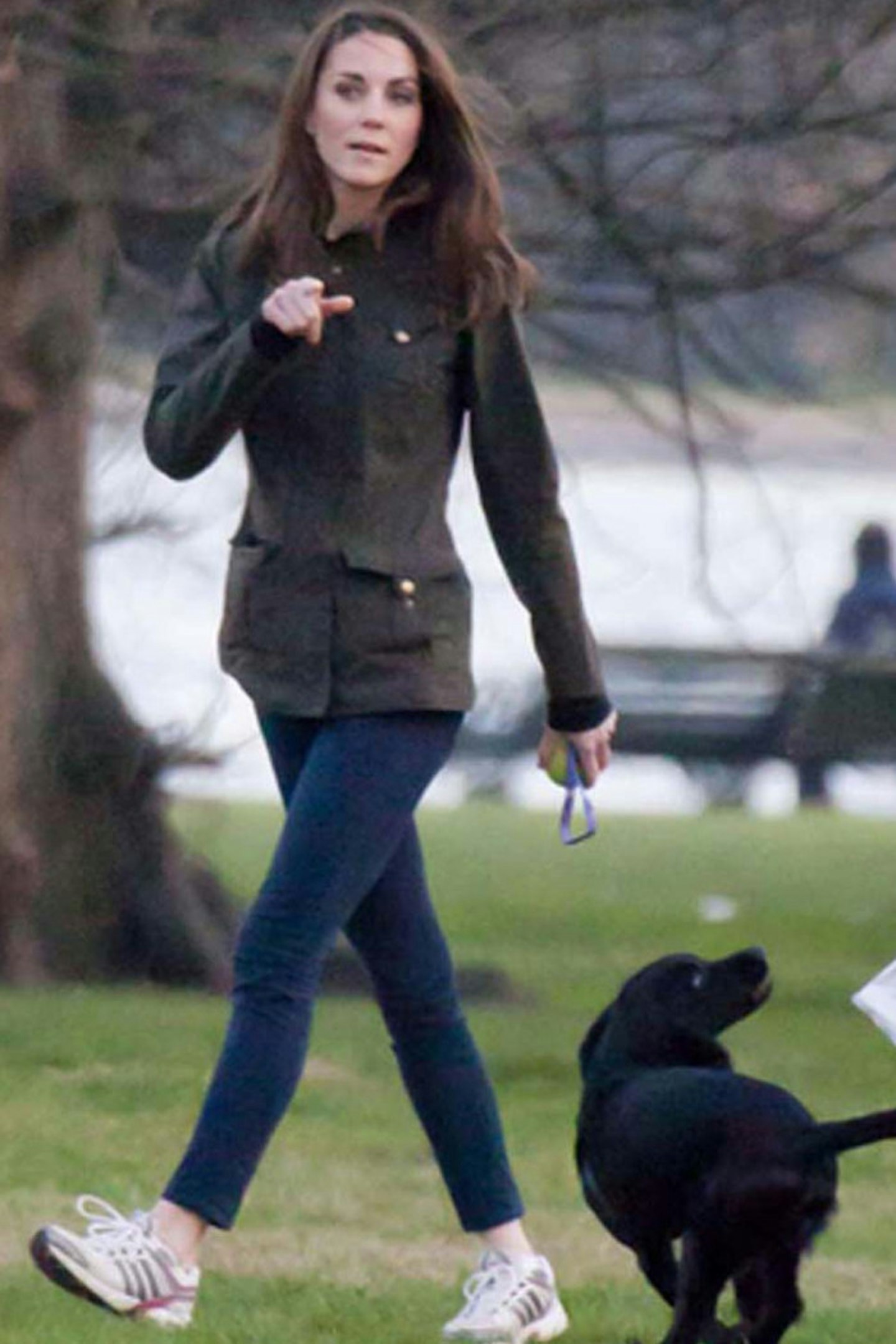Kate Middleton walking her dog in Kensington Gardens, 29 March 2012