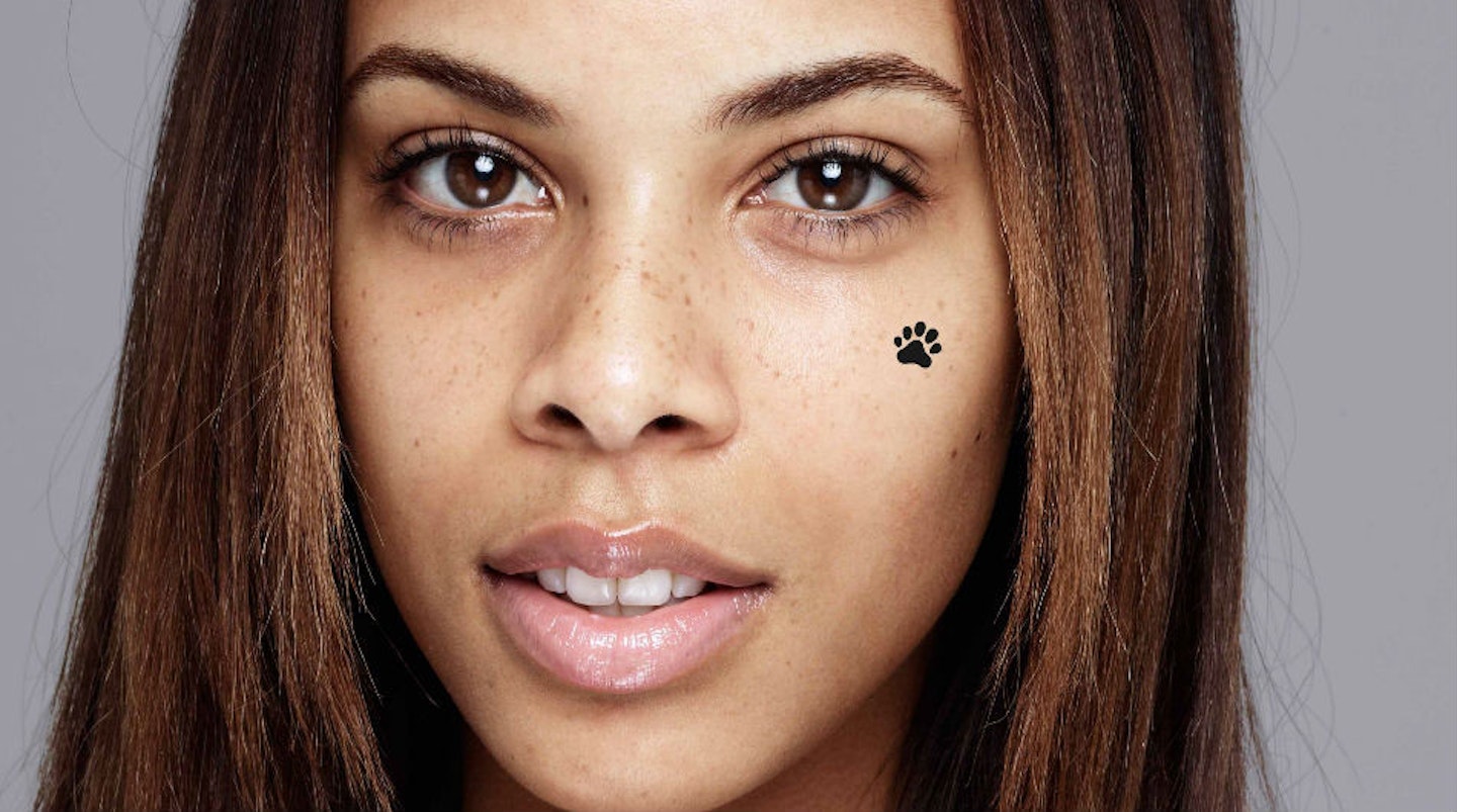 Rochelle Humes also strips bare of make-up for Children in Need's BearFaced camapign