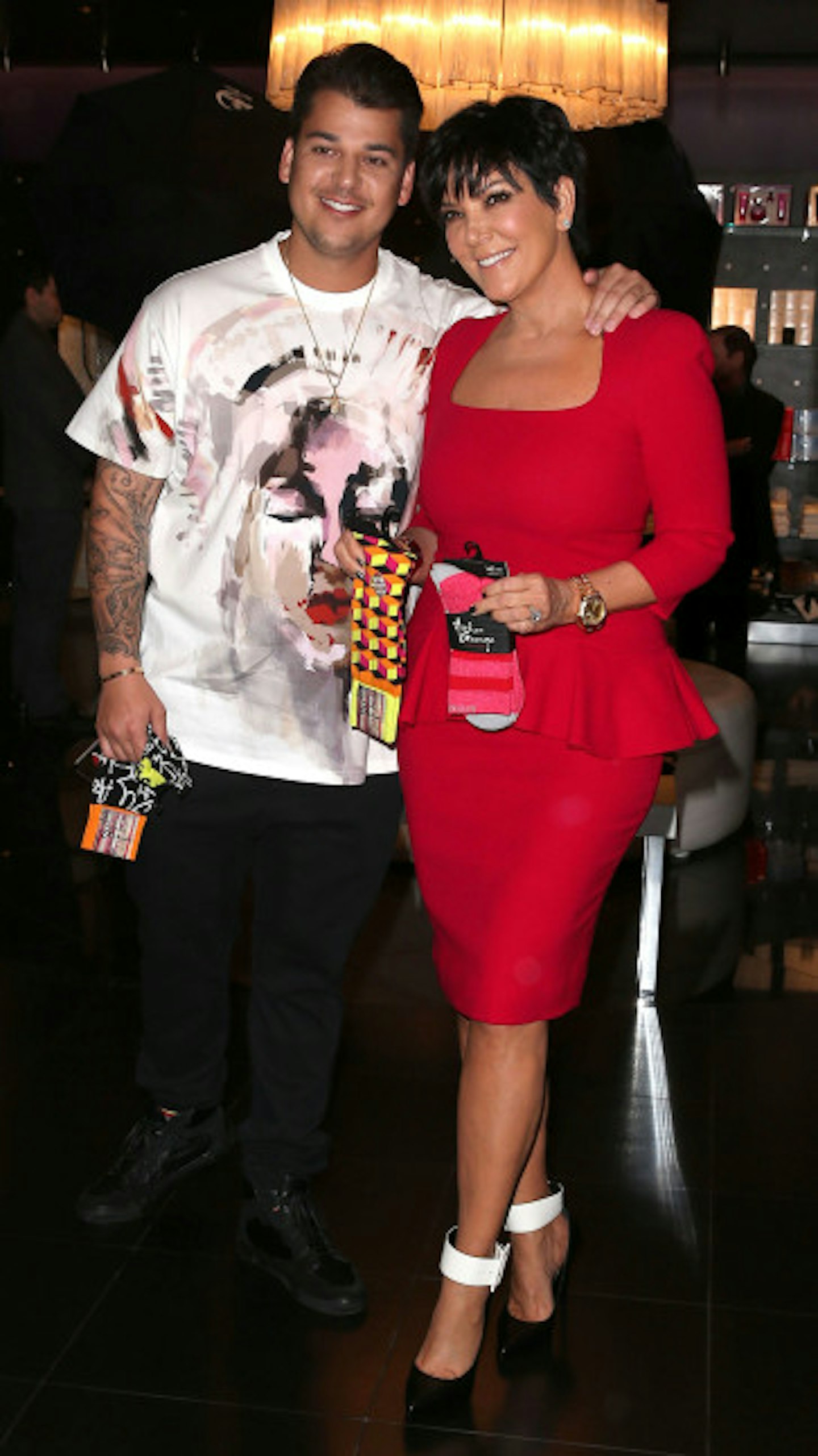Rob Kardashian with mum Kris Jenner