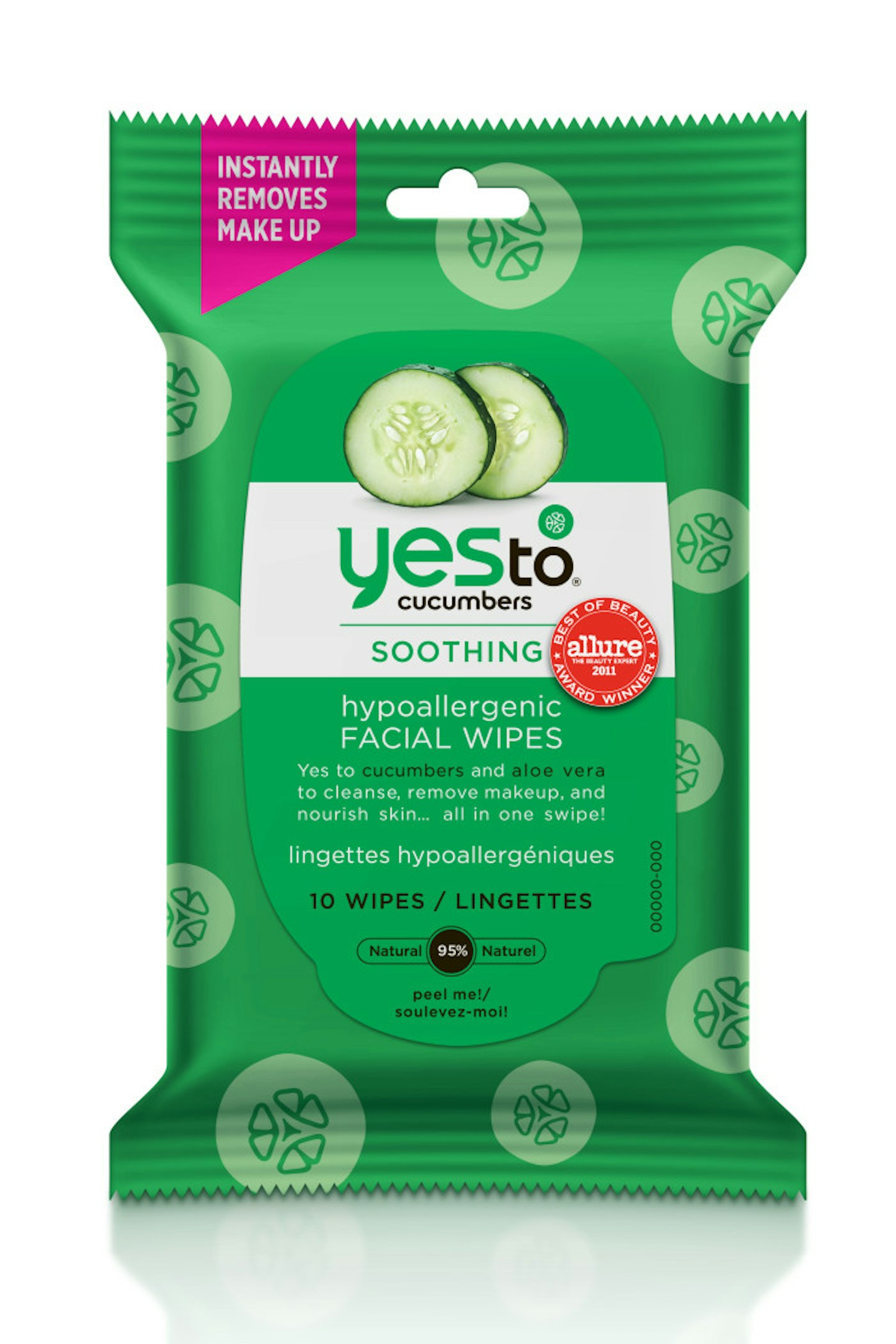 Yes To Cucumbers Hypoallergenic Soothing Facial Wipes, £3.99, Boots
