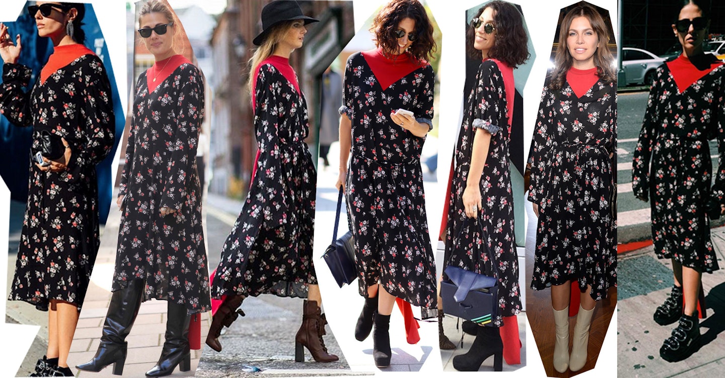 Vetements dress at Fashion Month 