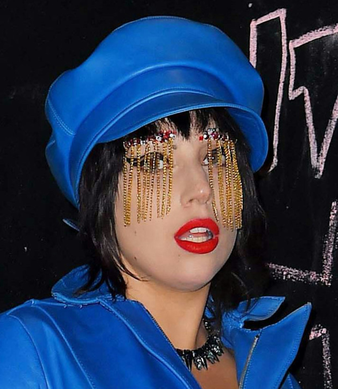 lady gaga chain eyebrows