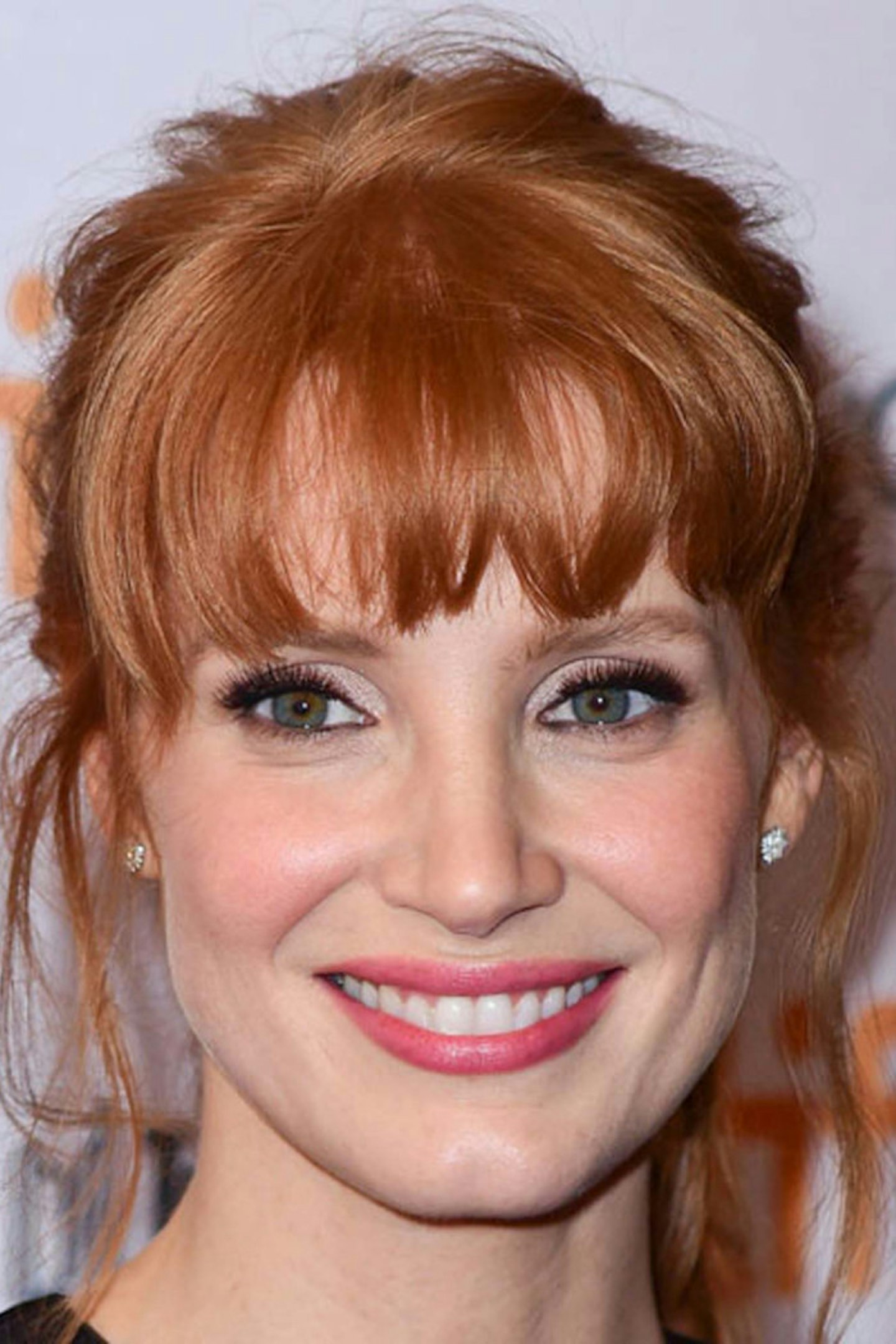 Make like Jessica Chastain and try a blunt fringe