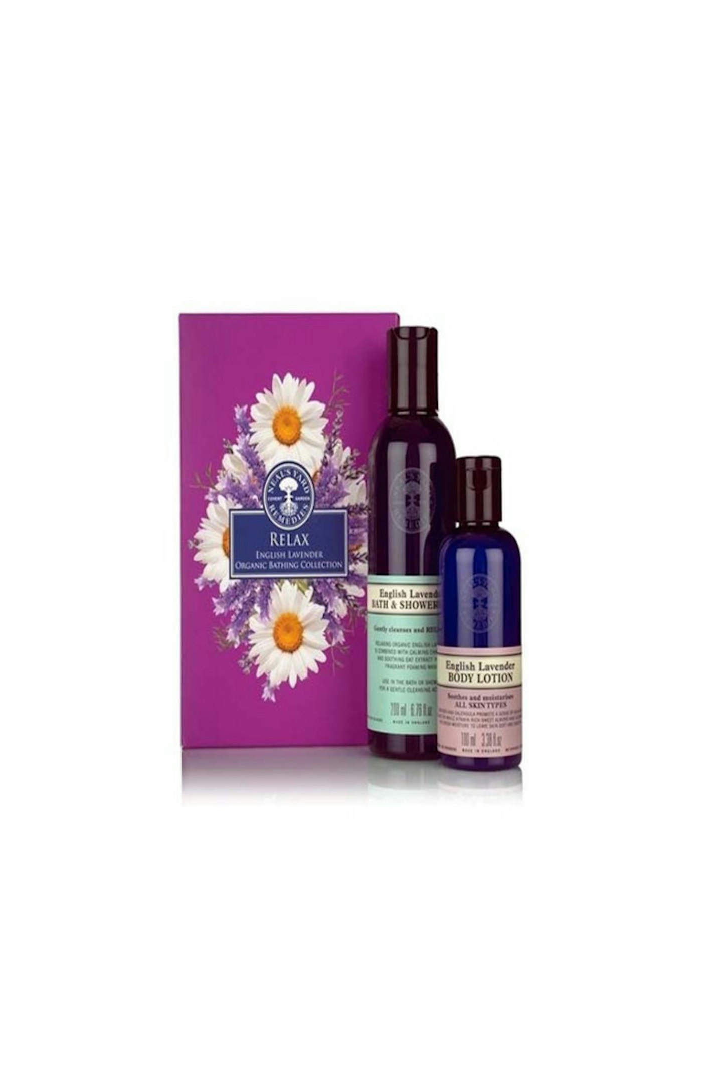 Nealu2019s Yard Relax English Lavender Organic Bathing Collection.