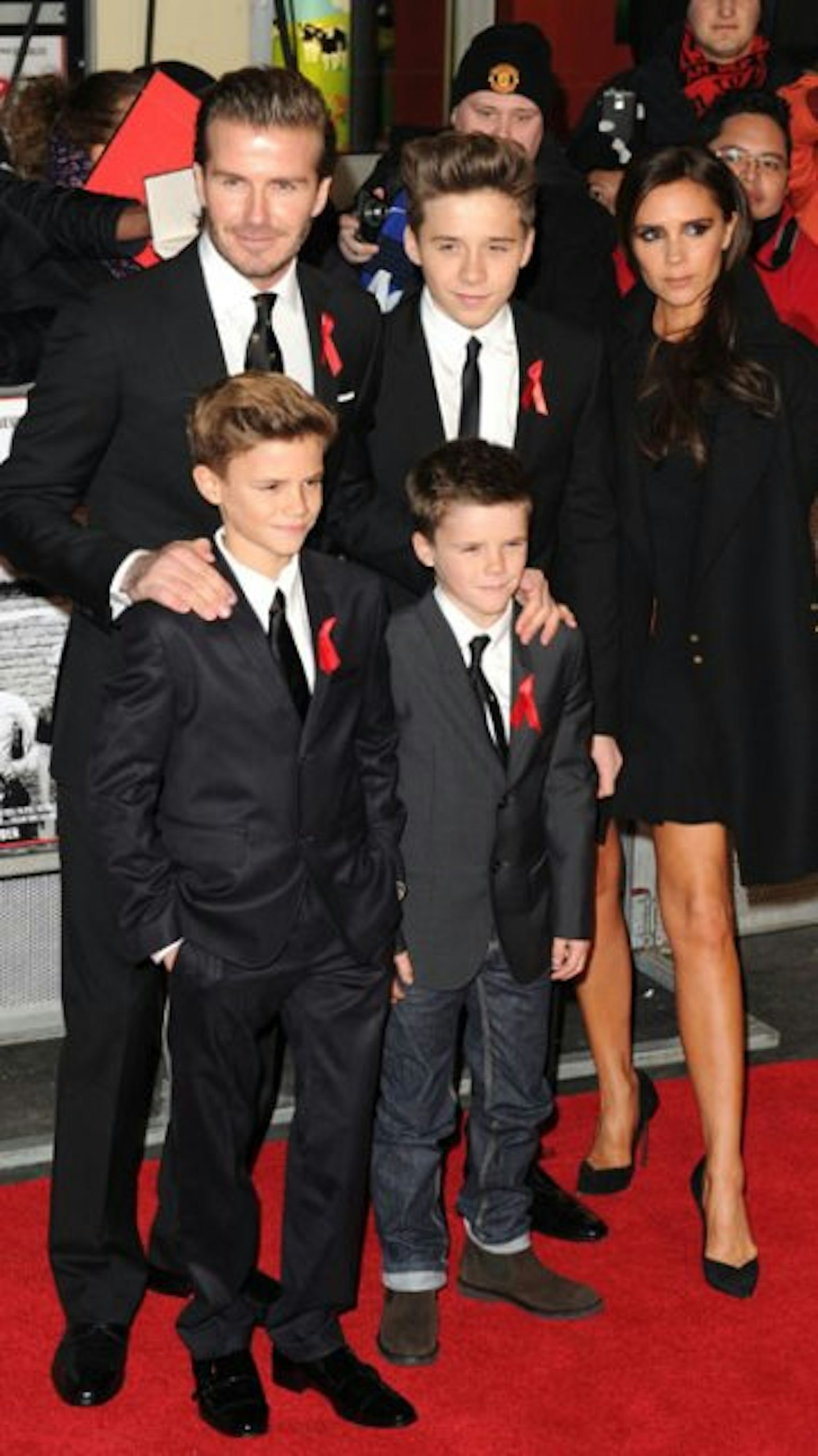 The Beckham family (minus little Harper!)