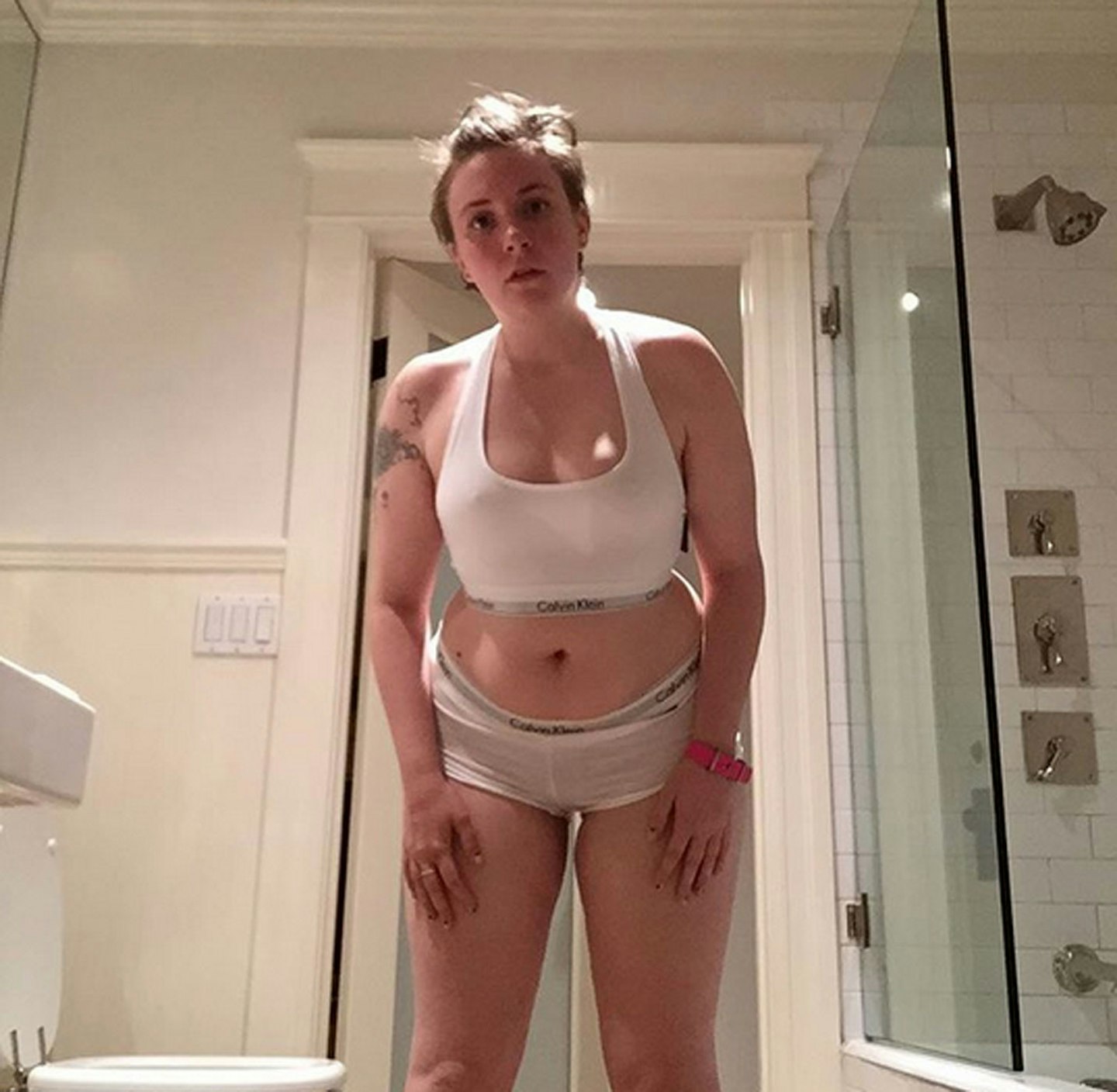 Lena Dunham spoke out about the comments she received on this picture [Instagram]