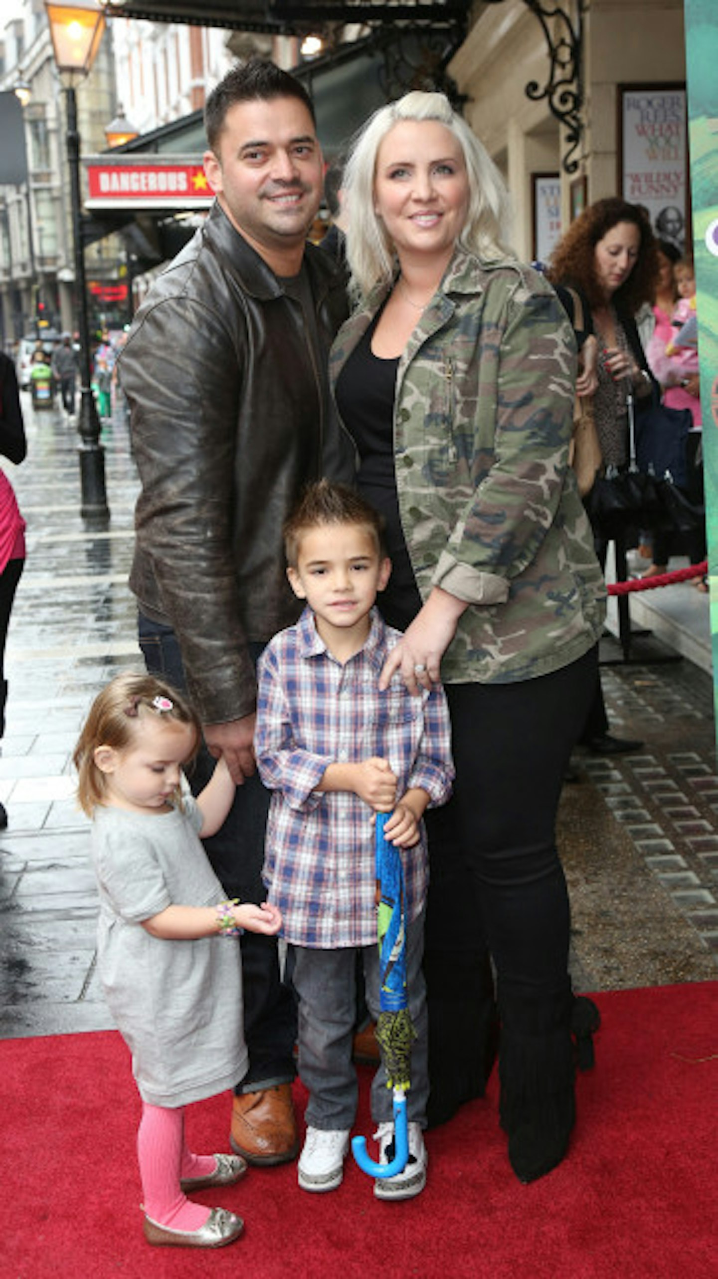 Claire with husband Reece and their children