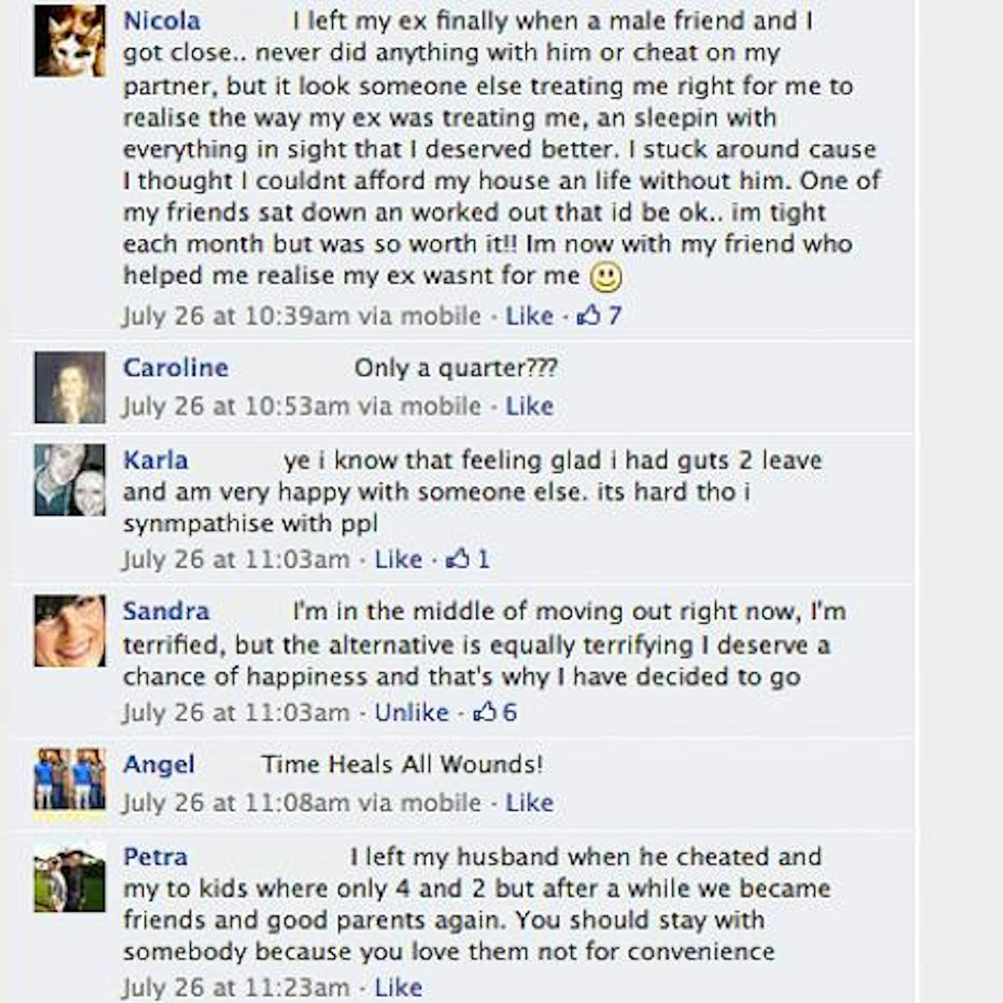 Closer readers shared their experiences