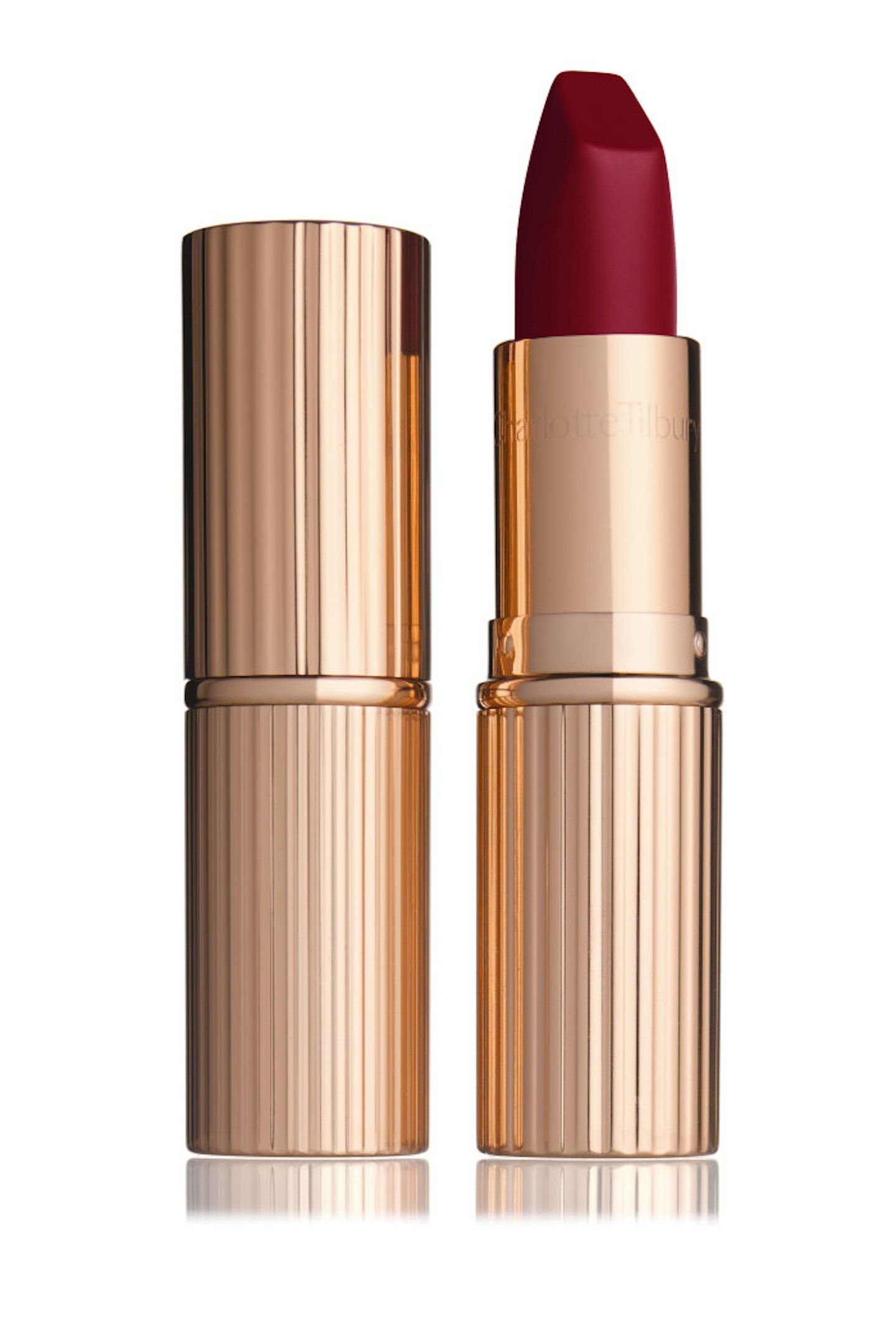 Charlotte Tilbury Matte Revolution Lipstick in Red Carpet Red, £23.00
