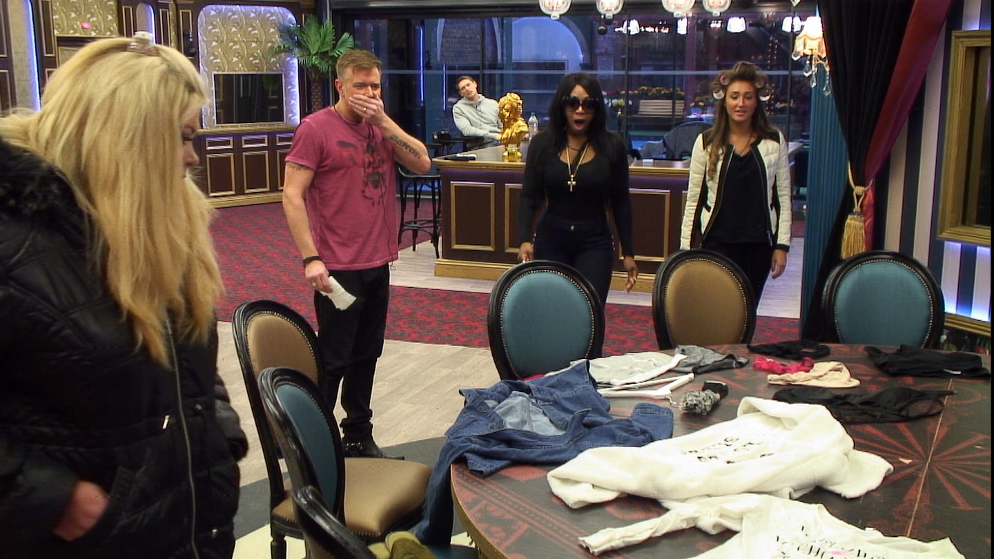 The housemates are shocked by the "pigeon s**t" knickers