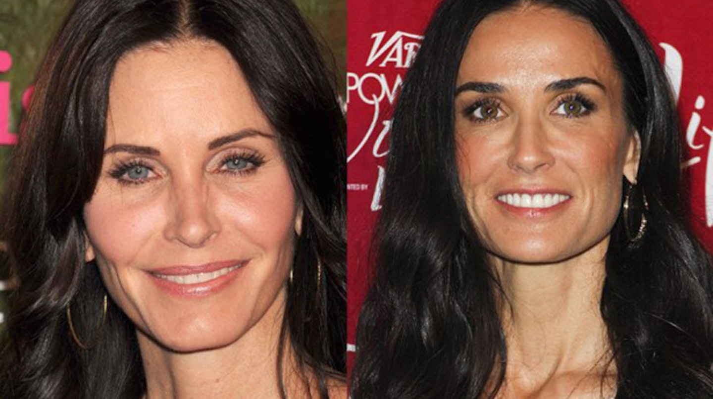 Courteney Cox and Demi Moore