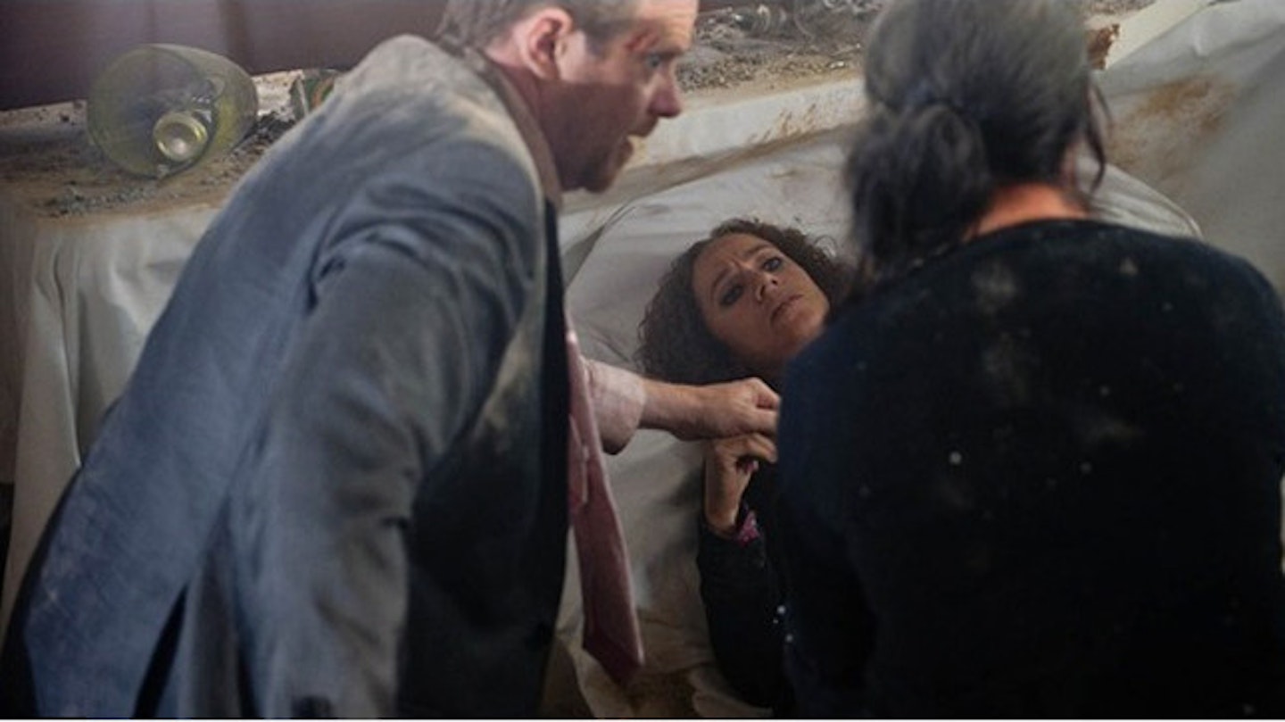 The helicopter crash into the Village hall led to Ruby's death