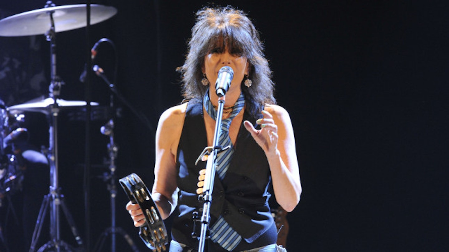 Chrissie on stage in 2014