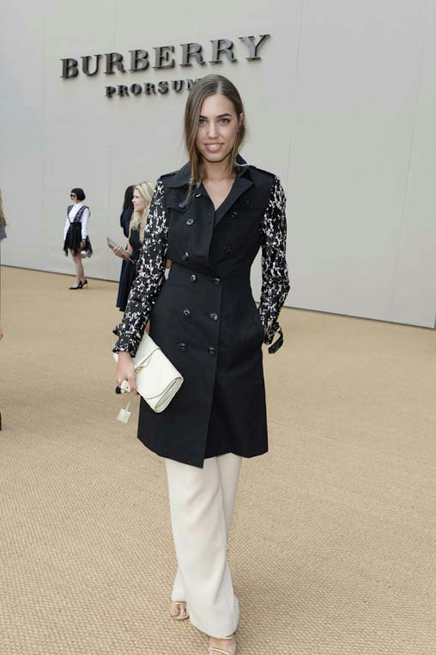 Amber le Bon at Burberry Prorsum