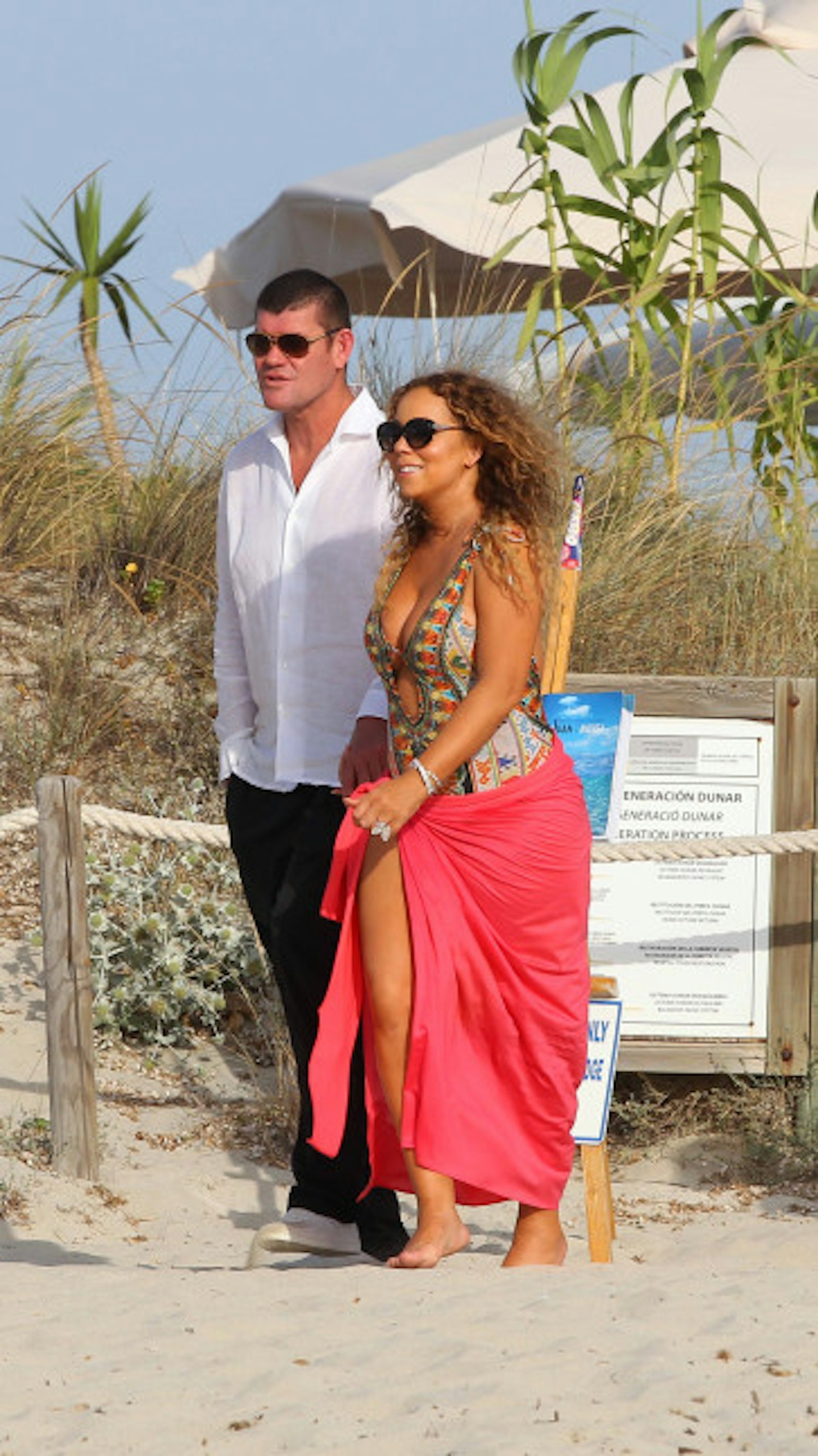 Mariah and James spent much of the summer on holiday together