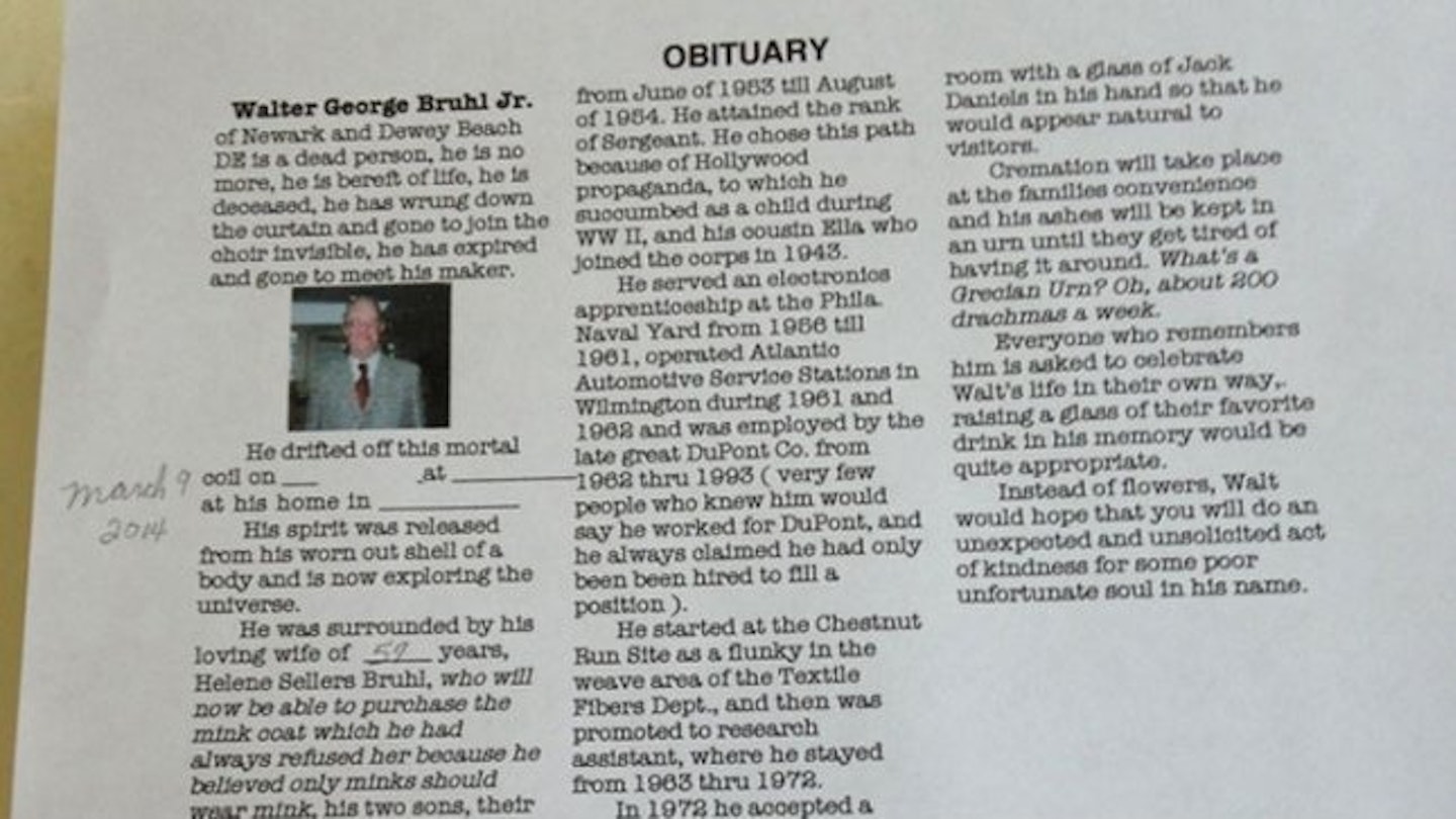 READ: Grandfather pens his own moving and heartwarming obituary before ...