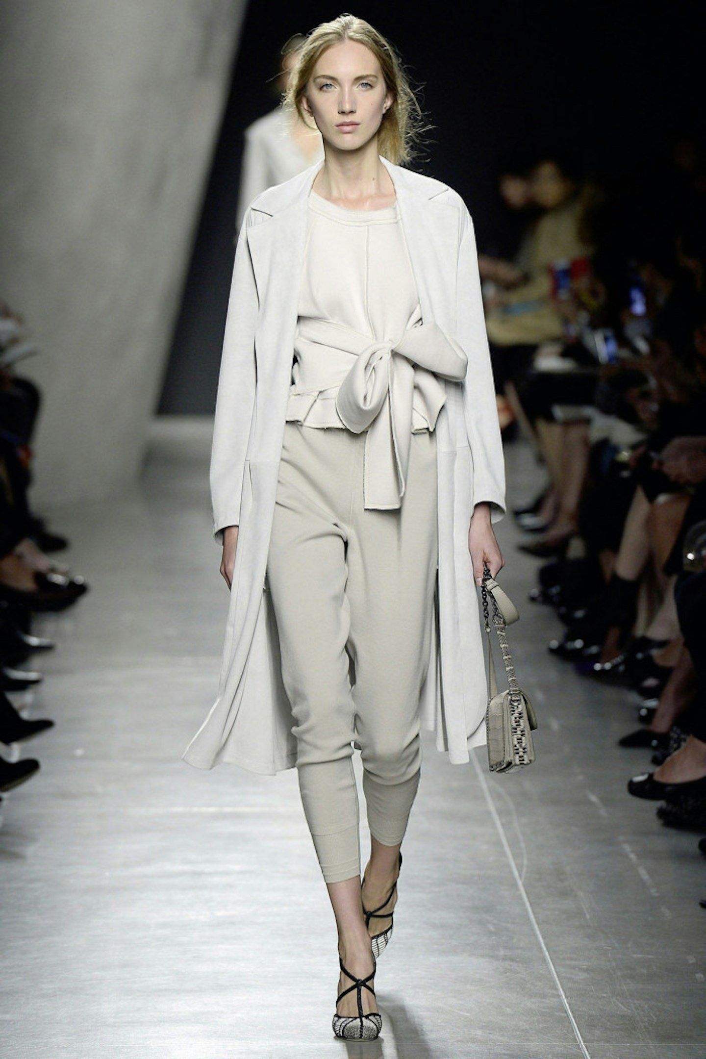 14. Practice bow-tying – There are loops, ribbons and bows galore on the S/Su201915 runways, so you best start getting crafty. Wear them in your hair or artfully belt up a top like at Bottega Veneta.