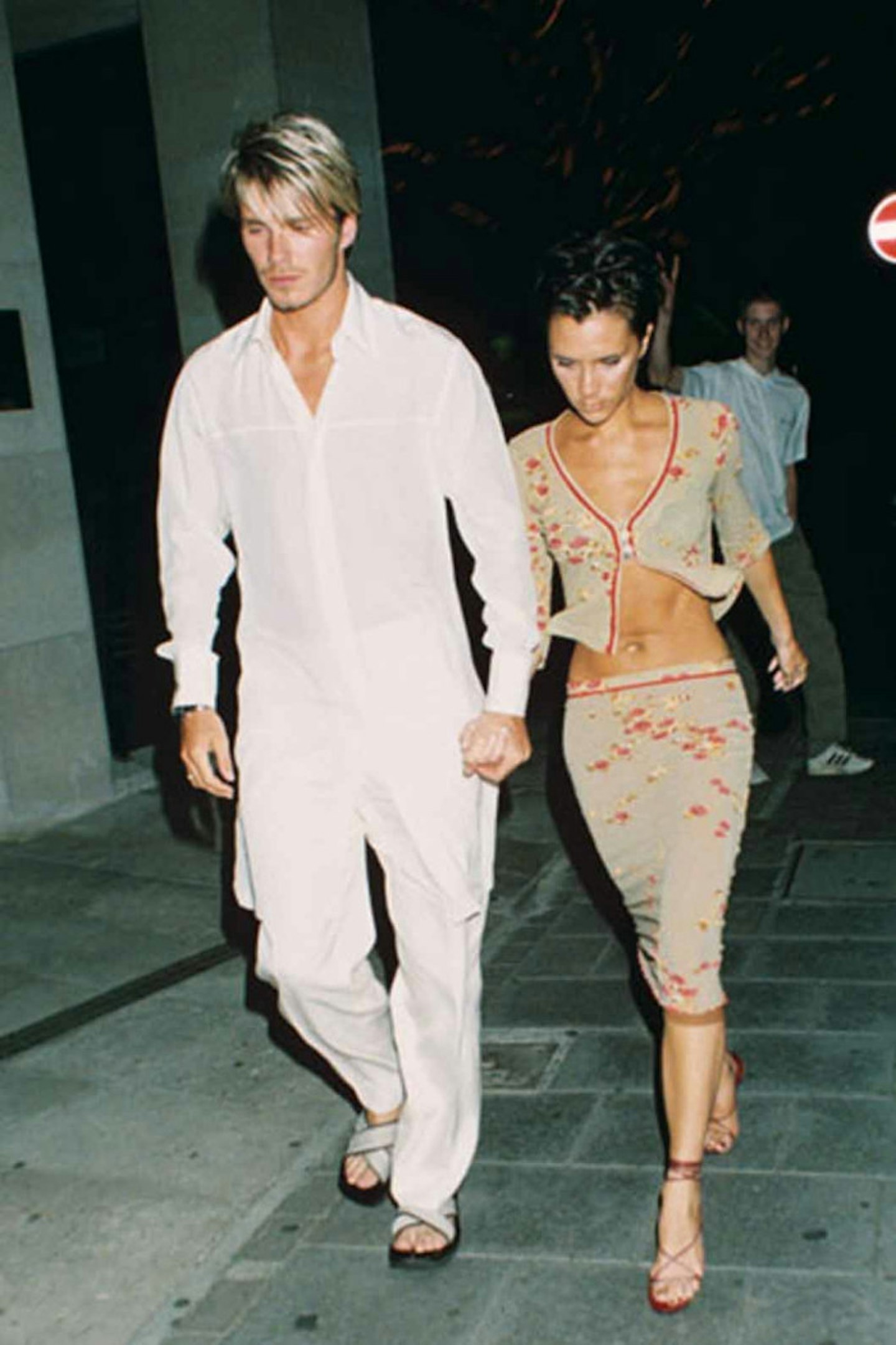Victoria Beckham style 1999 david floral outfit