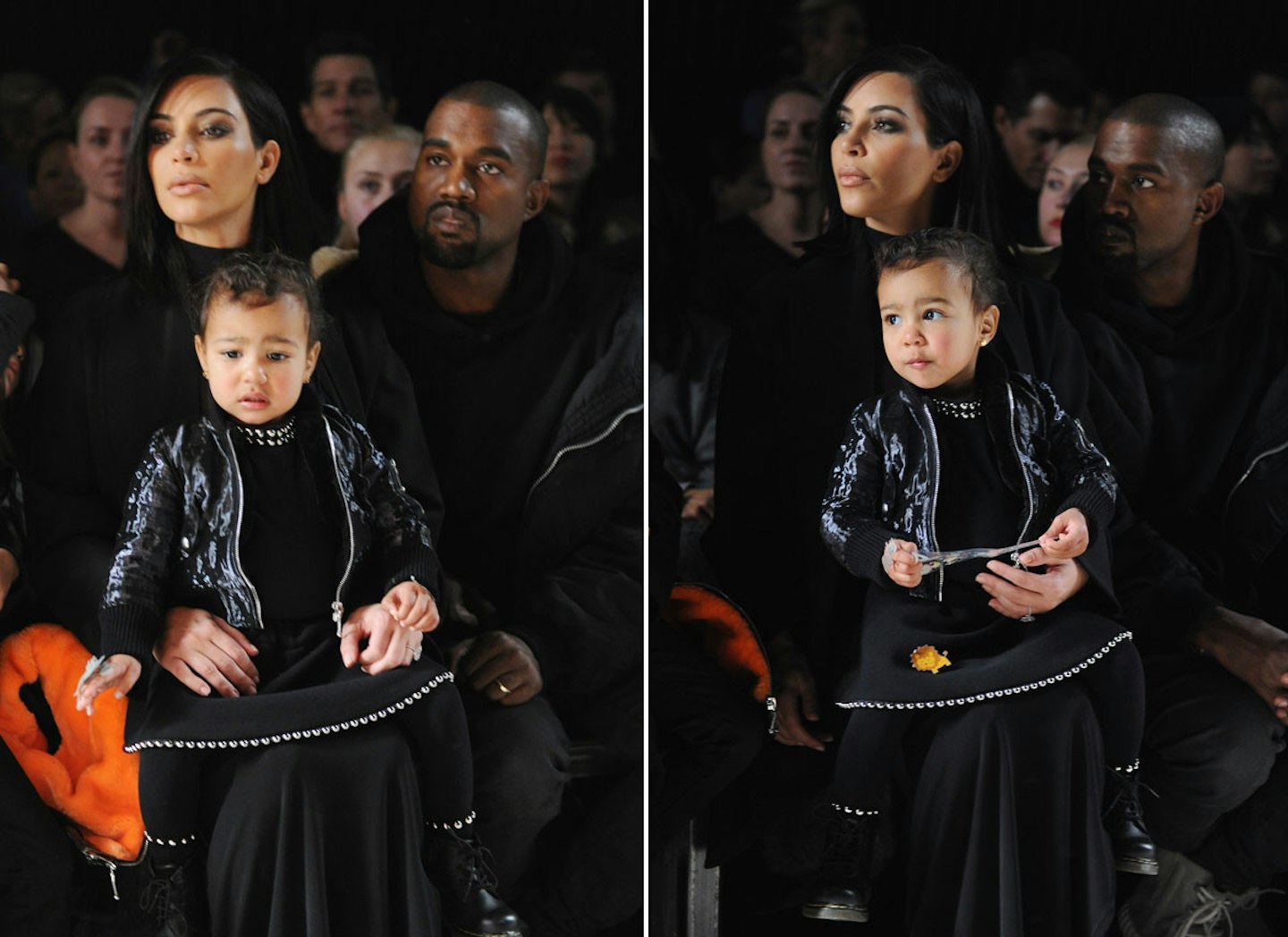 North West on the front row at Alexander Wang [Getty]