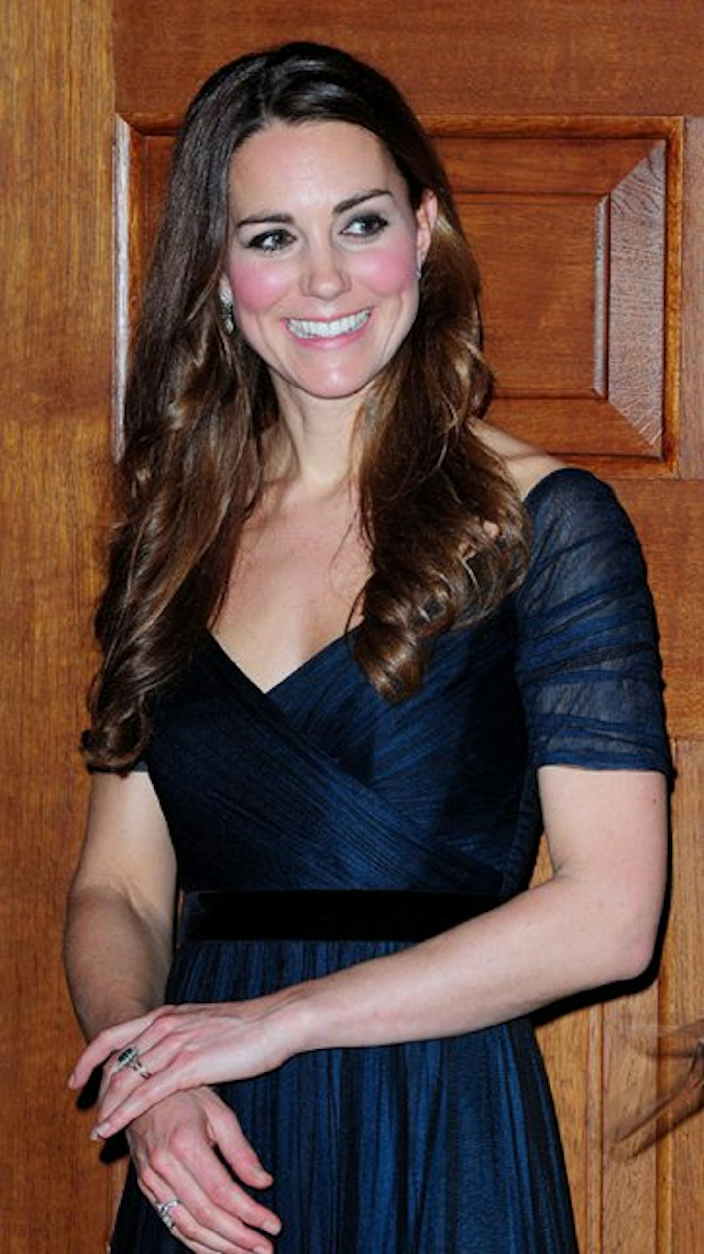Kate looked relaxed and happy as she spoke to the attendees