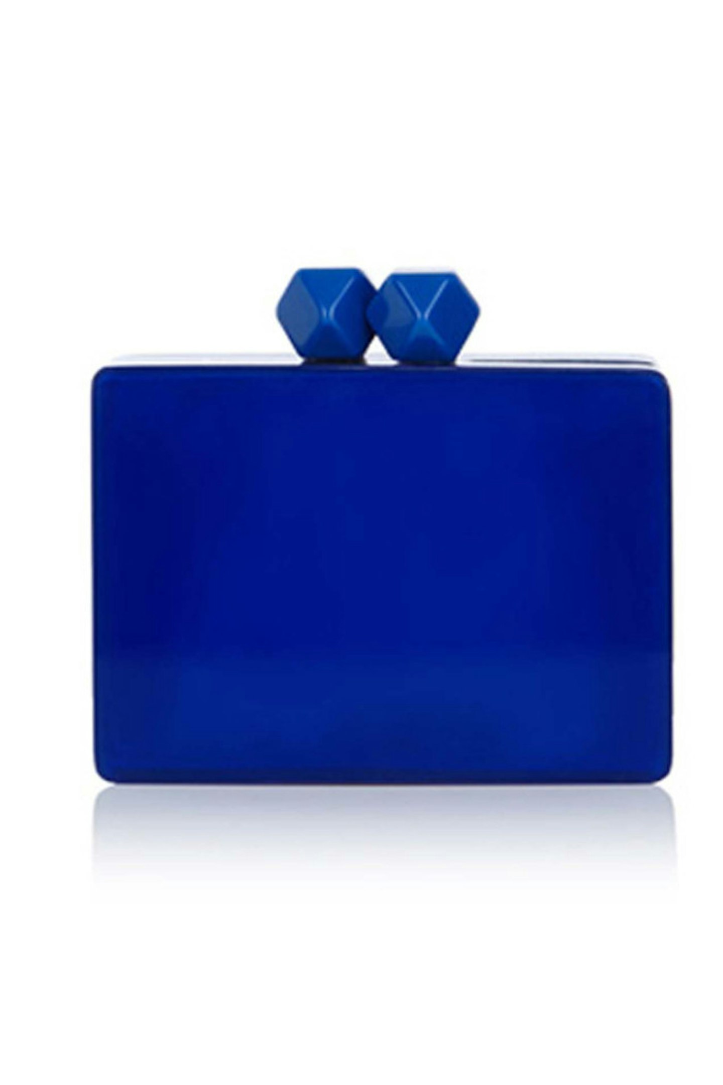 27. Blue perspex clutch, £55, Coast